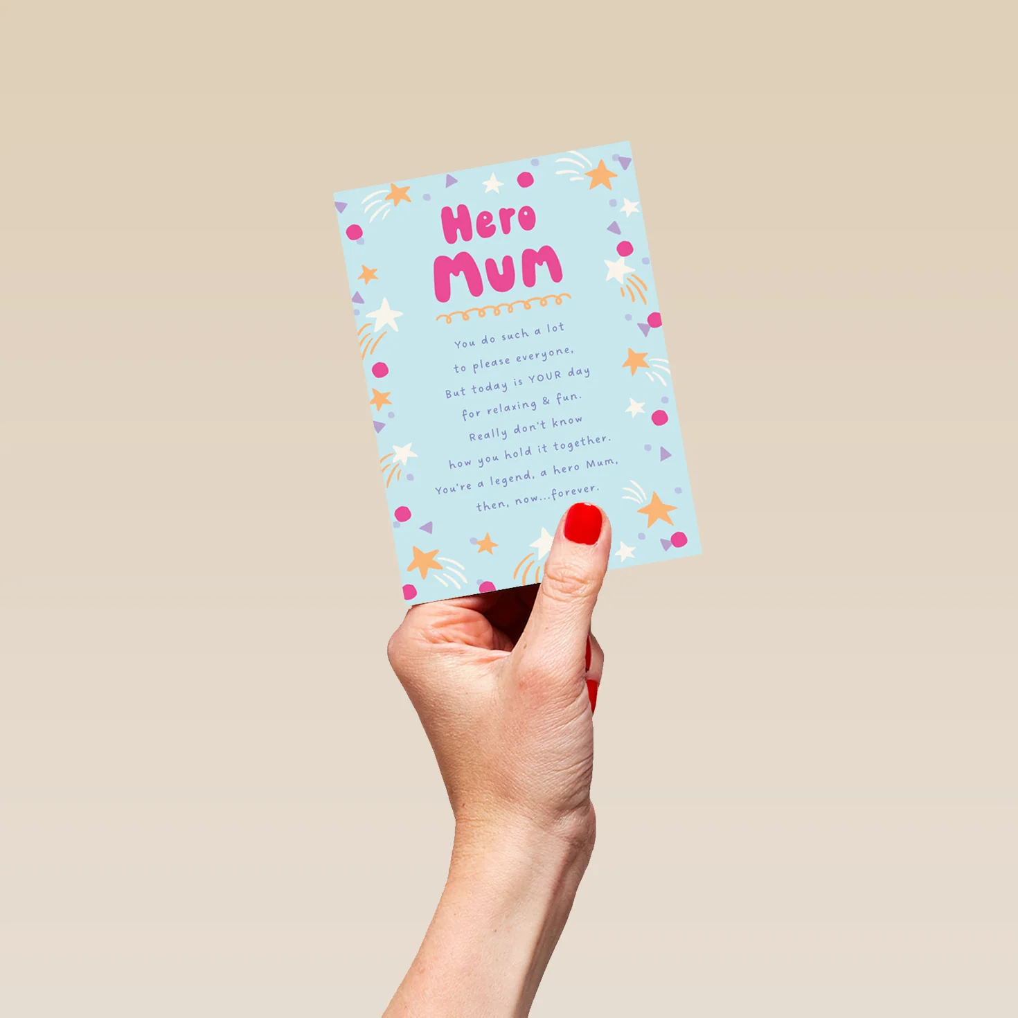 Personalised Blue Heartfelt Birthday Card for Mum - Image 4