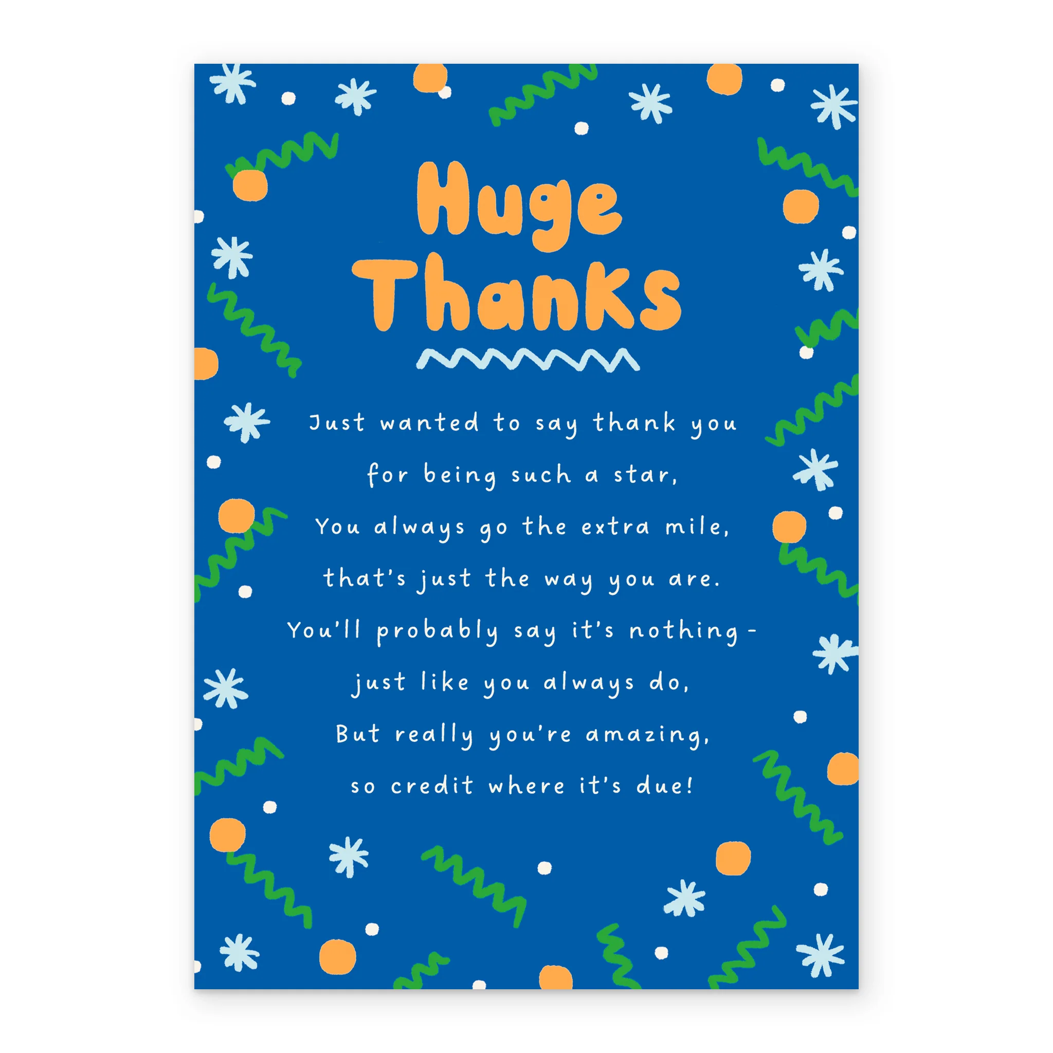 Personalised Blue Heartfelt Thank You Card - Image 2