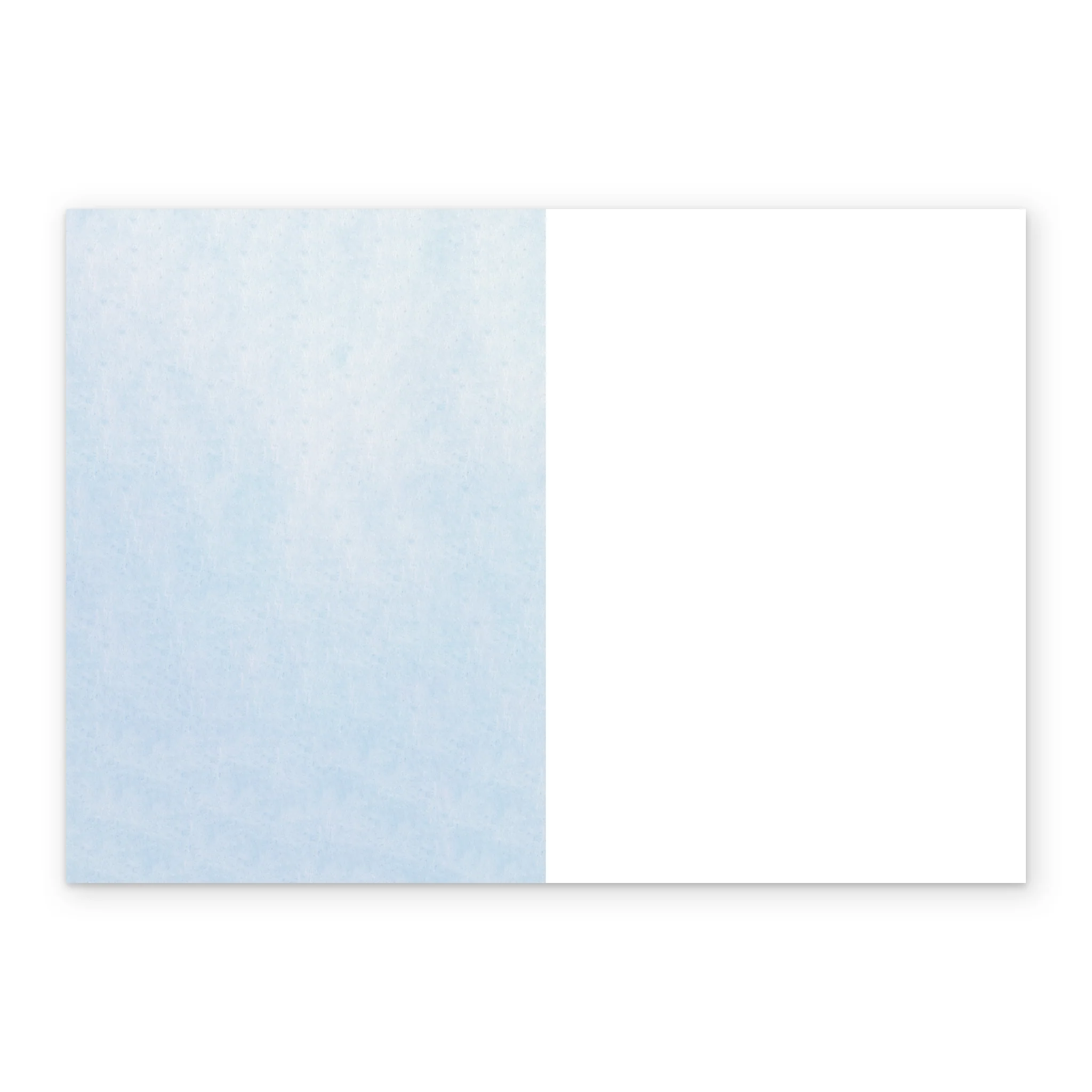 Personalised Blue & White Framed Photo Upload Wedding Thank You Card - Image 3