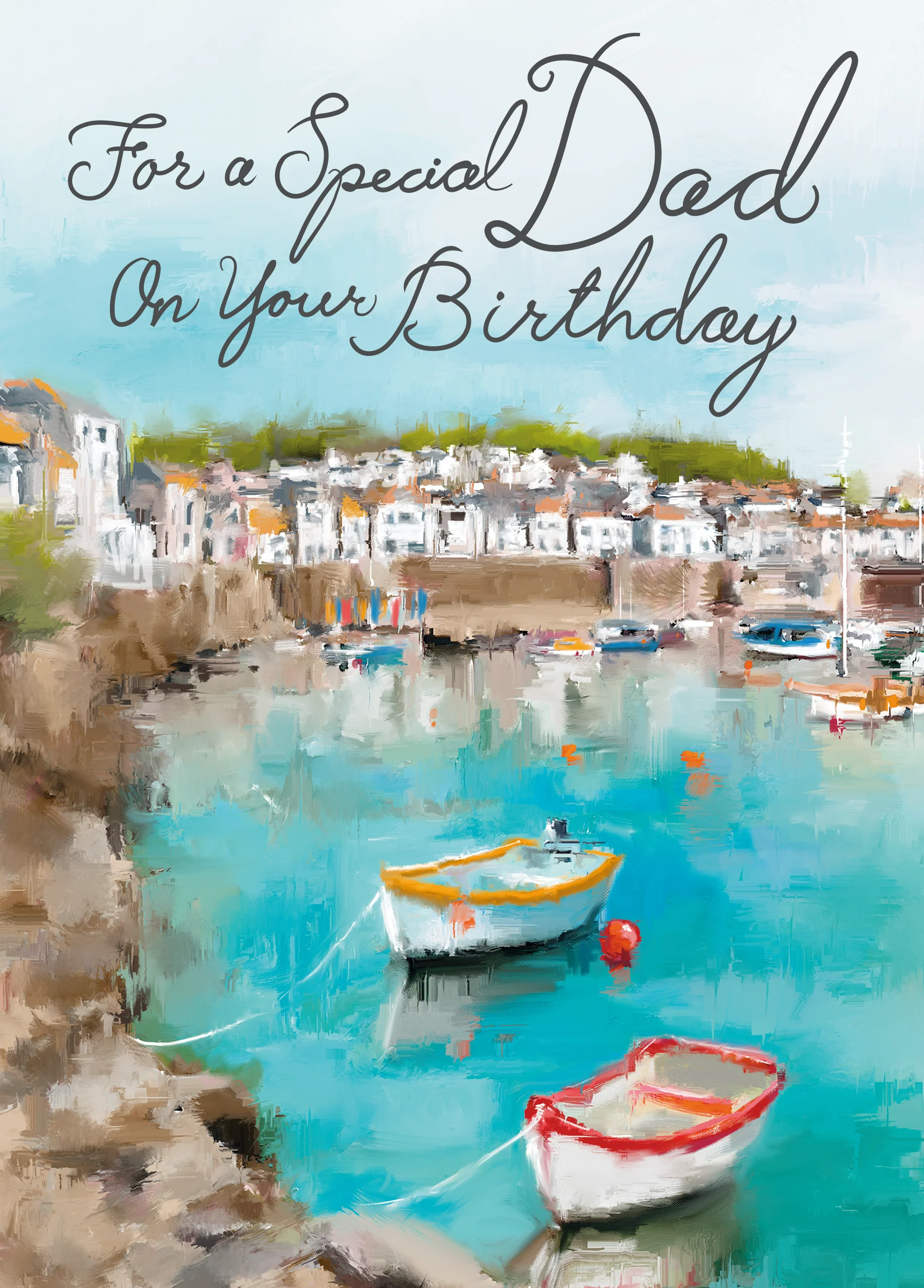 Personalised Boats Birthday Card For Dad