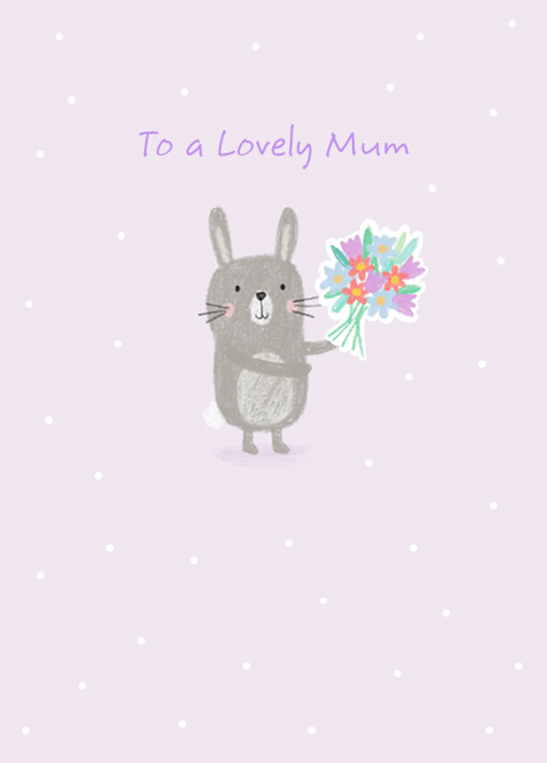 Personalised Bouquet Of Flowers Card For Mum