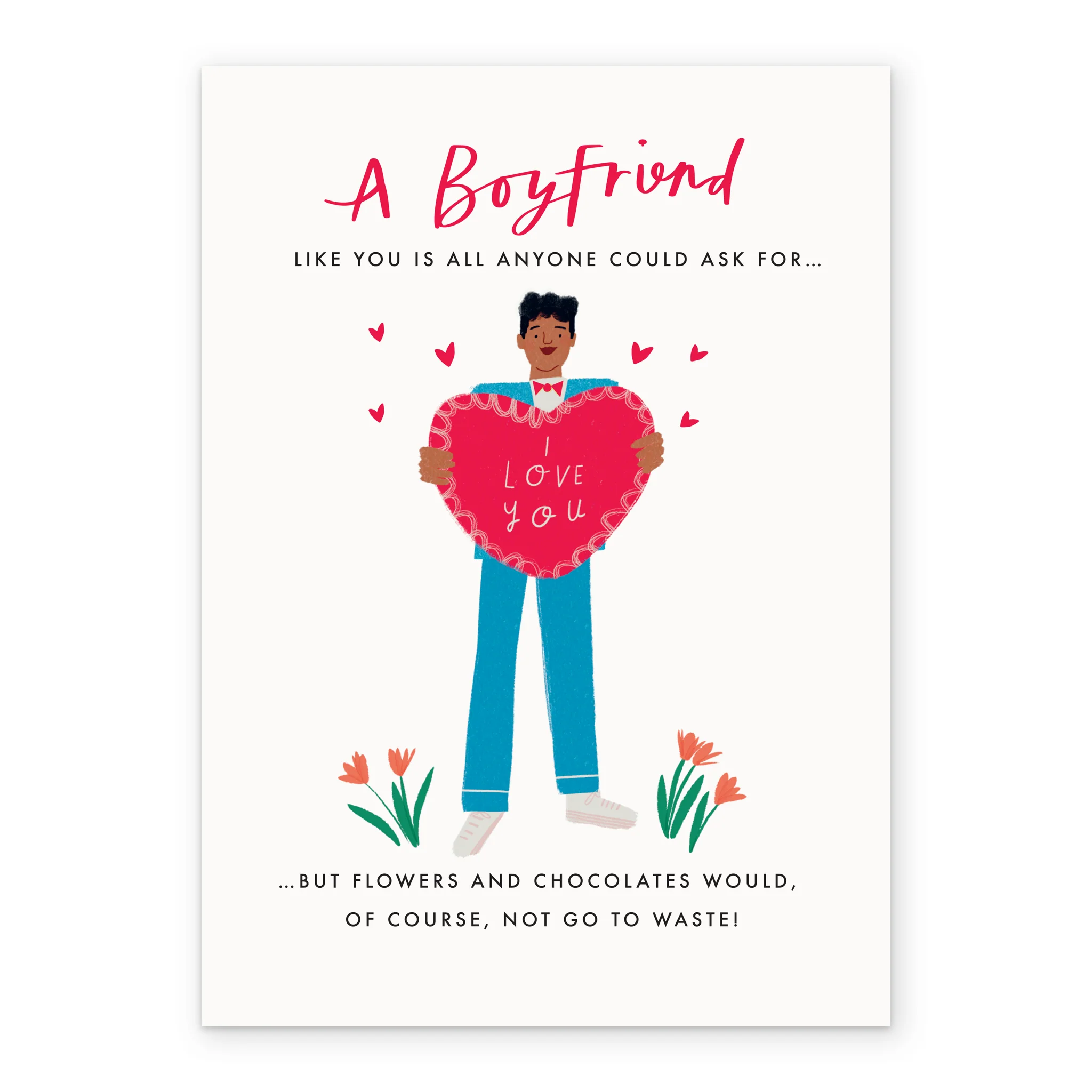 Personalised Boyfriend Illustrated Valentine's Day Card - Image 2