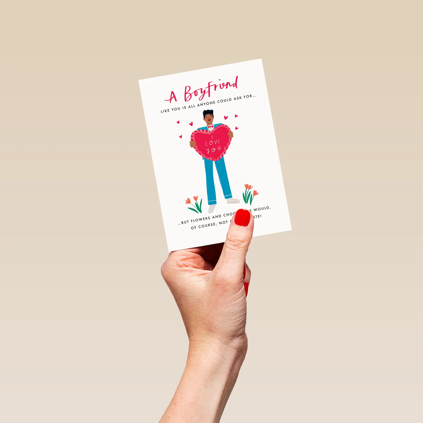 Personalised Boyfriend Illustrated Valentine's Day Card - Image 4