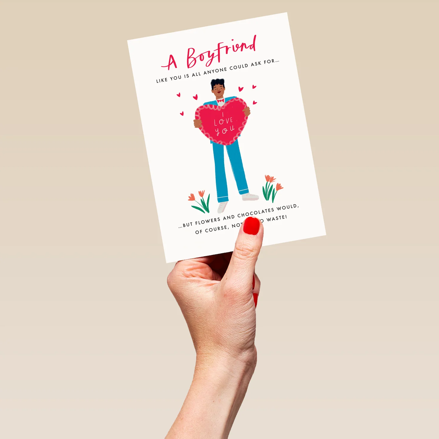 Personalised Boyfriend Illustrated Valentine's Day Card - Image 5