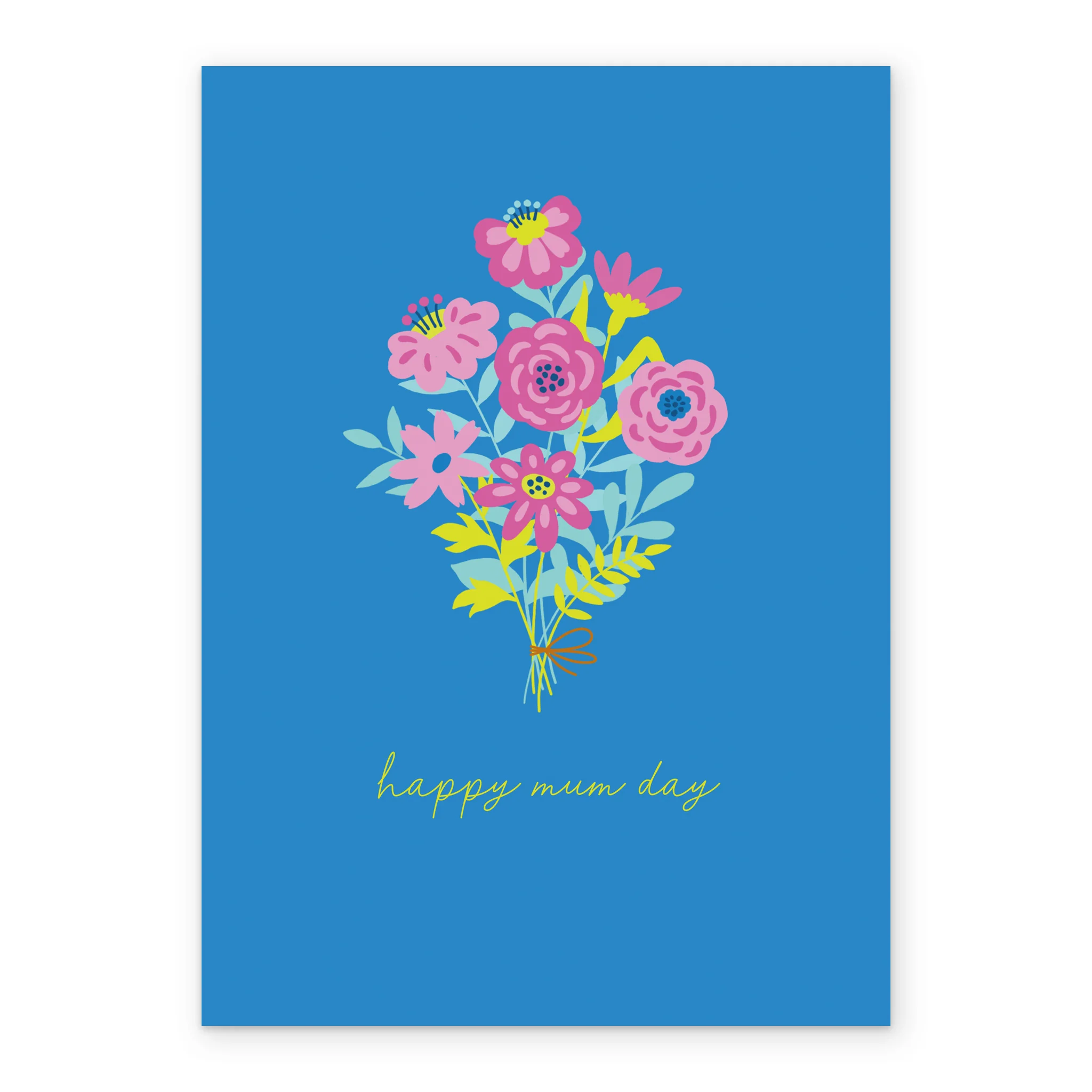 Personalised Bright Floral Bouquet Design Mother's Day Card - Image 2