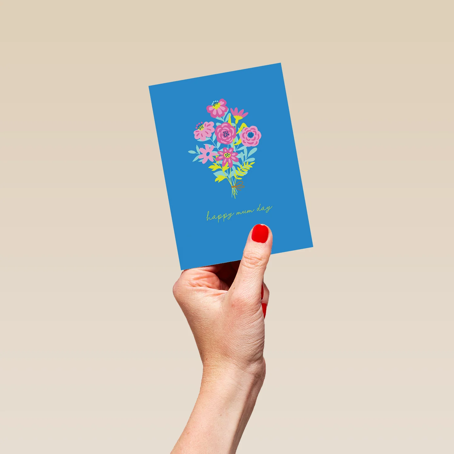 Personalised Bright Floral Bouquet Design Mother's Day Card - Image 4