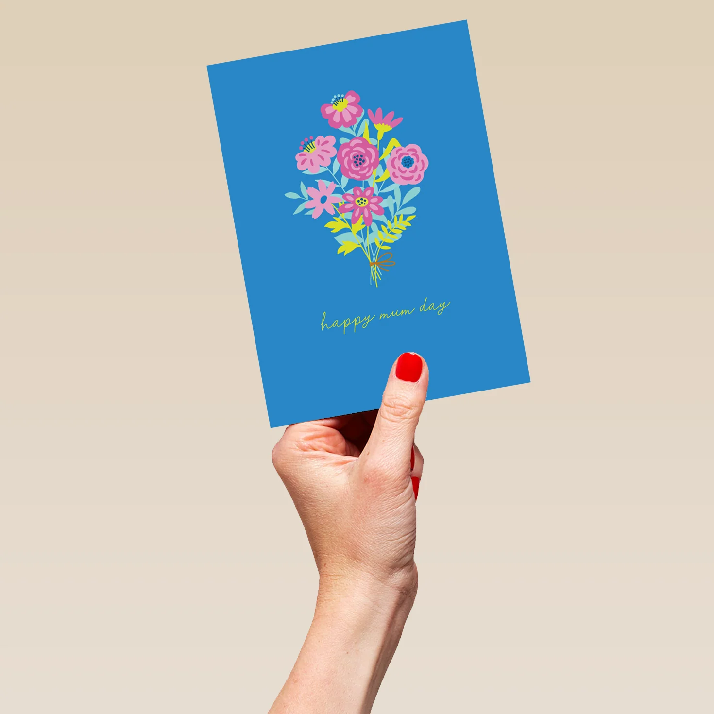 Personalised Bright Floral Bouquet Design Mother's Day Card - Image 5