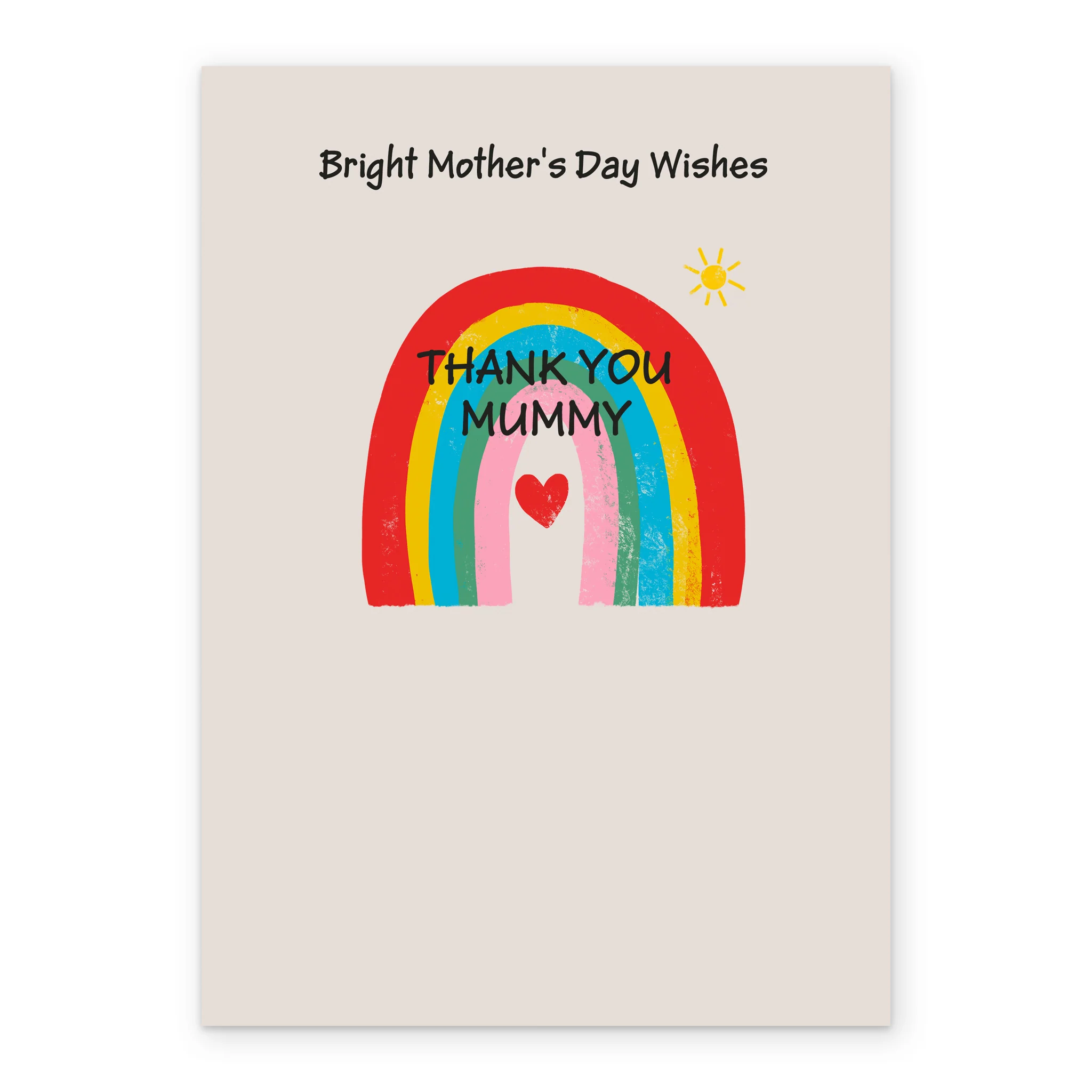 Personalised Brightest Mother's Day Wishes Rainbow Mother's Day Card For Mummy - Image 2