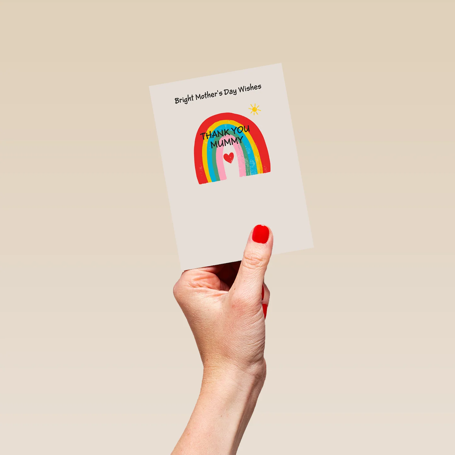 Personalised Brightest Mother's Day Wishes Rainbow Mother's Day Card For Mummy - Image 4
