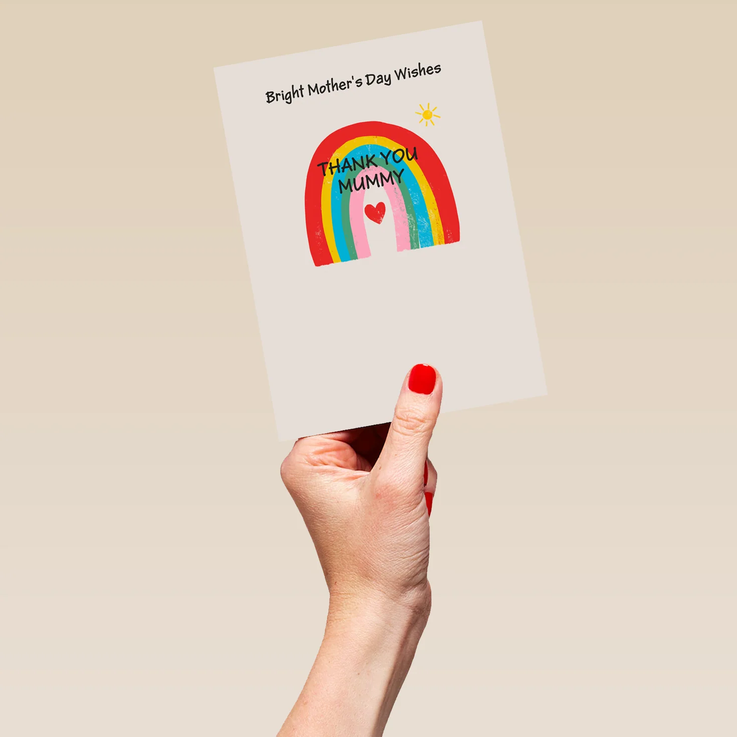 Personalised Brightest Mother's Day Wishes Rainbow Mother's Day Card For Mummy - Image 5