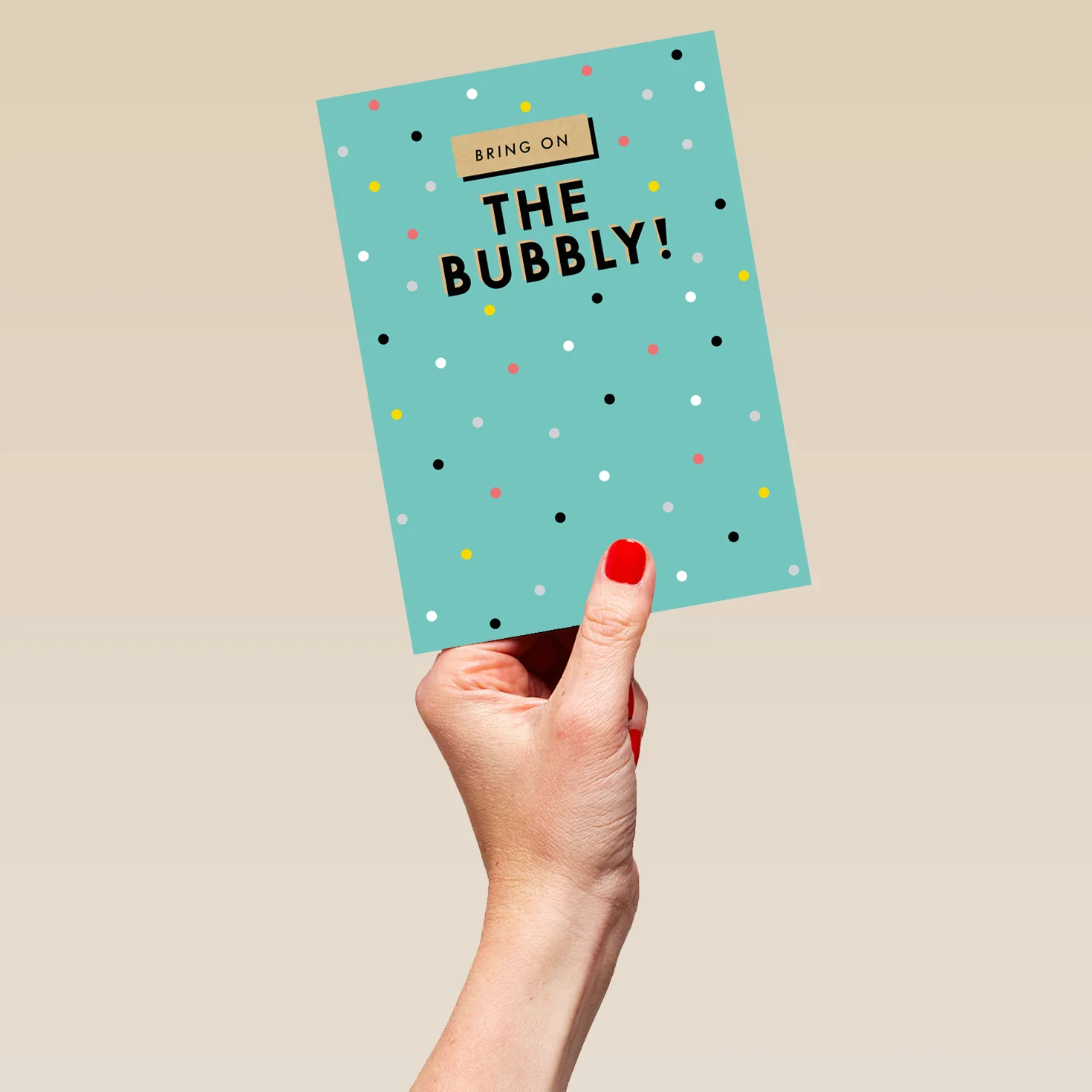 Personalised Bring on the Bubbly Congratulations Card - Image 5