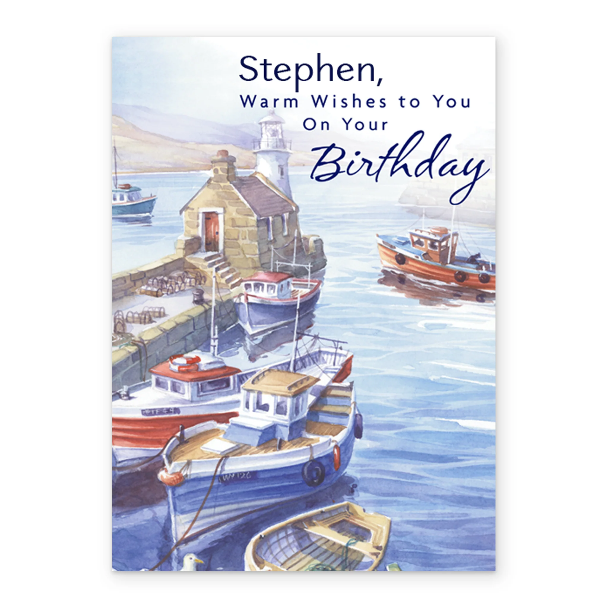 Personalised Brother Birthday Card Sea Classic - Image 2