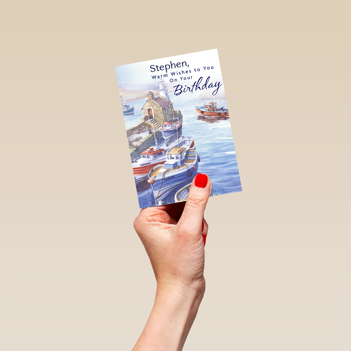 Personalised Brother Birthday Card Sea Classic - Image 4