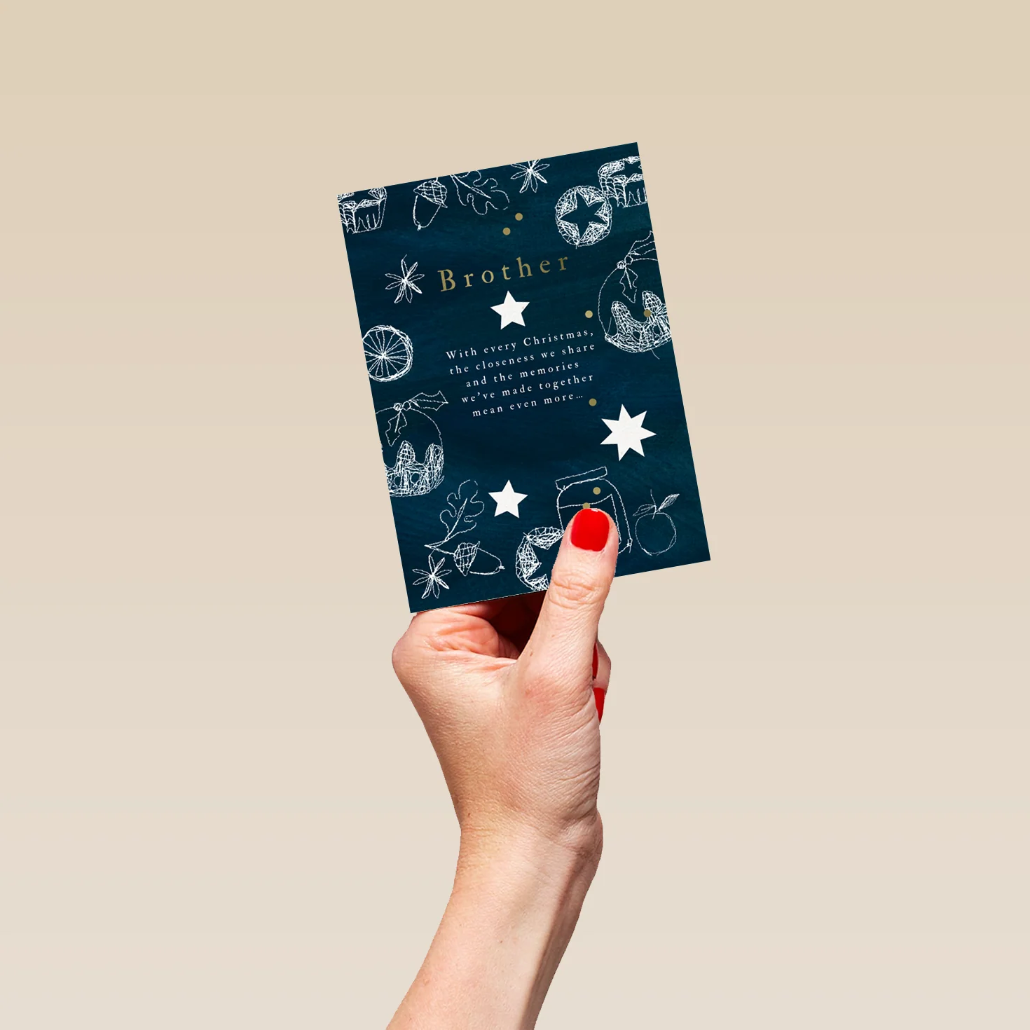Personalised Brother Cherished Memories Christmas Card - Image 4