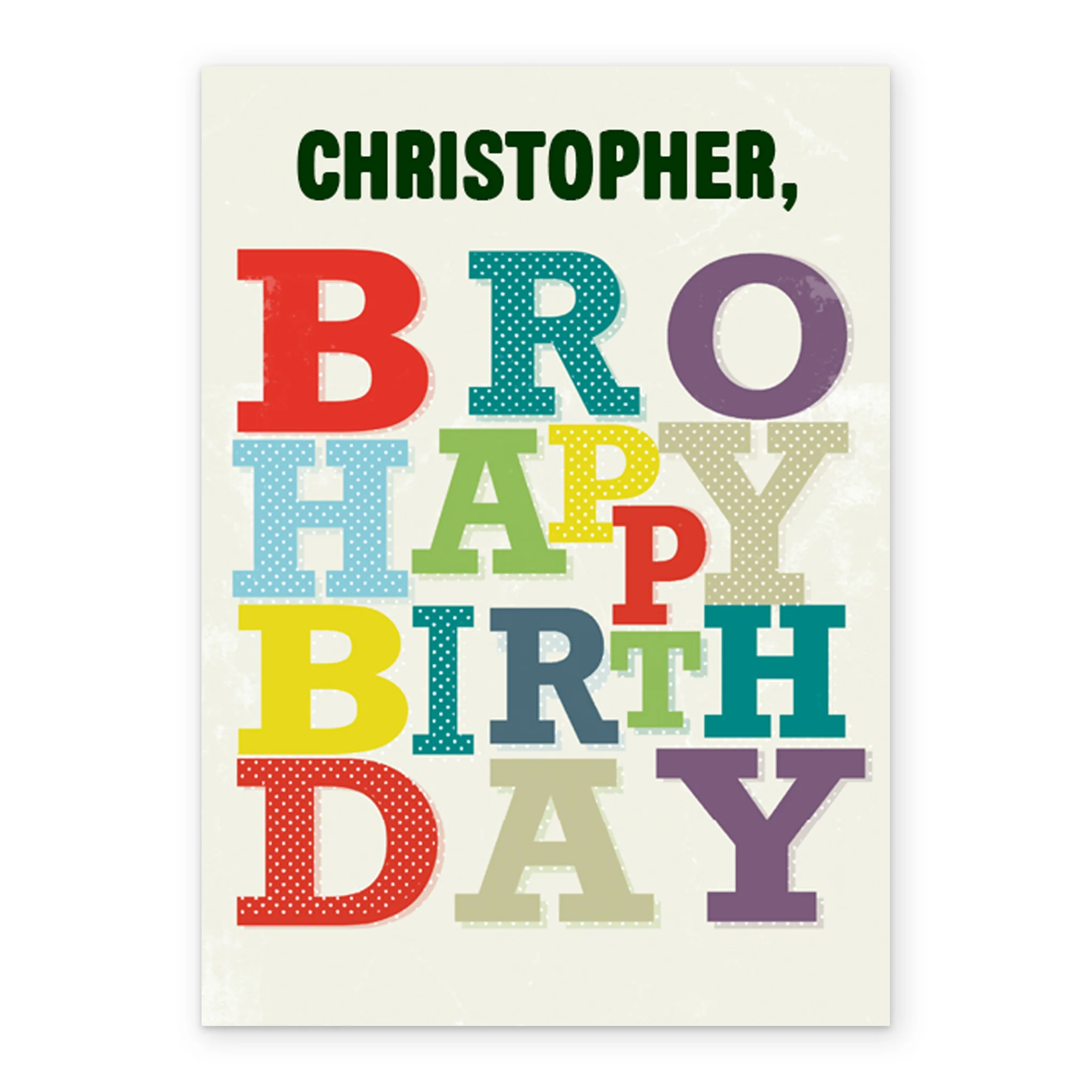 Personalised Brother Happy Birthday Card - Image 2