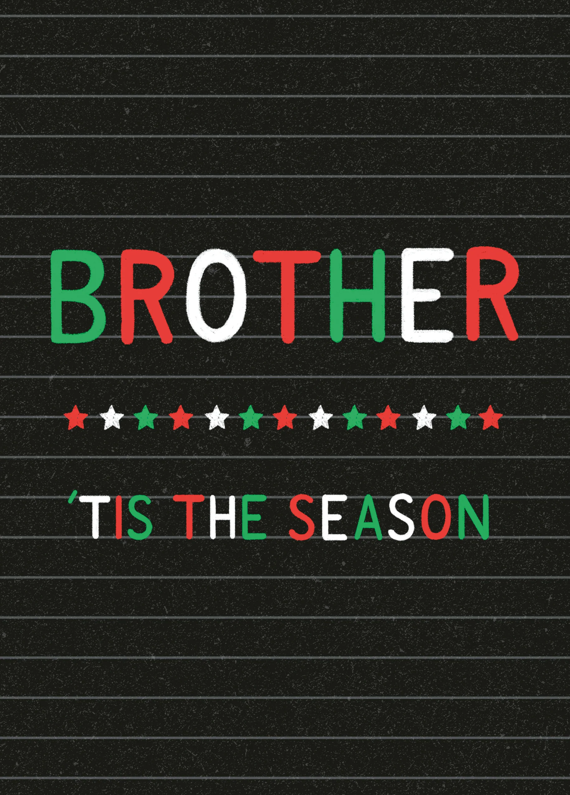 Personalised Brother 'Tis The Season Christmas Card