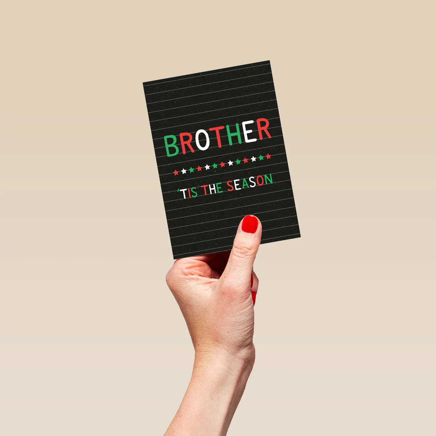 Personalised Brother 'Tis The Season Christmas Card - Image 4