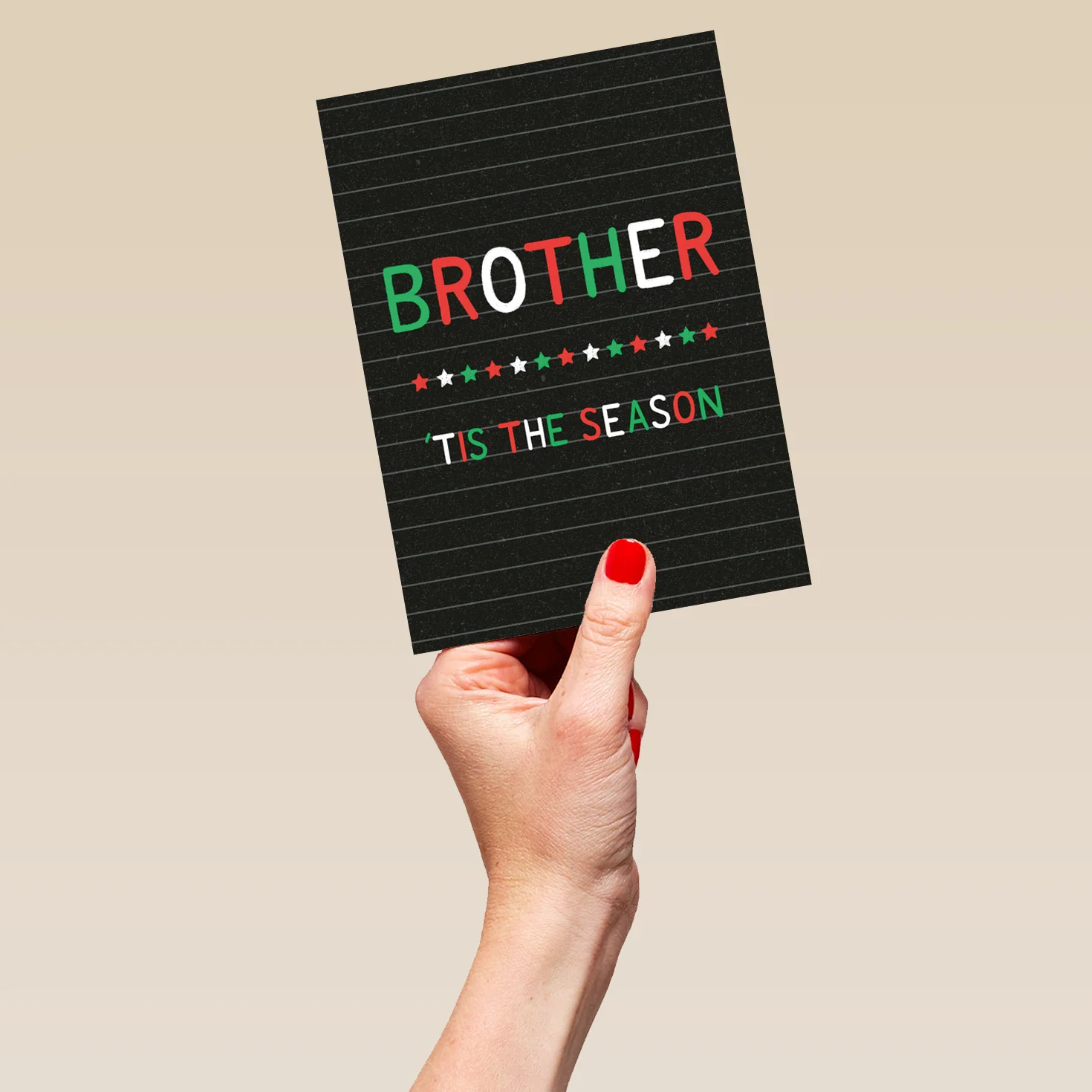 Personalised Brother 'Tis The Season Christmas Card - Image 5