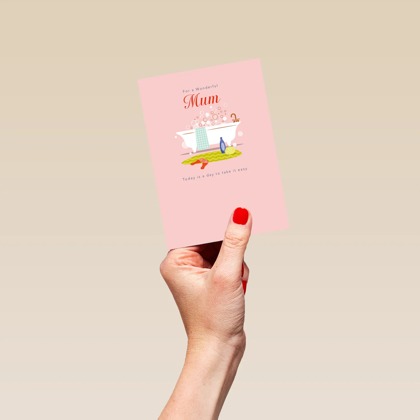 Personalised Bubble Bath Mother's Day Card For Mum - Image 4