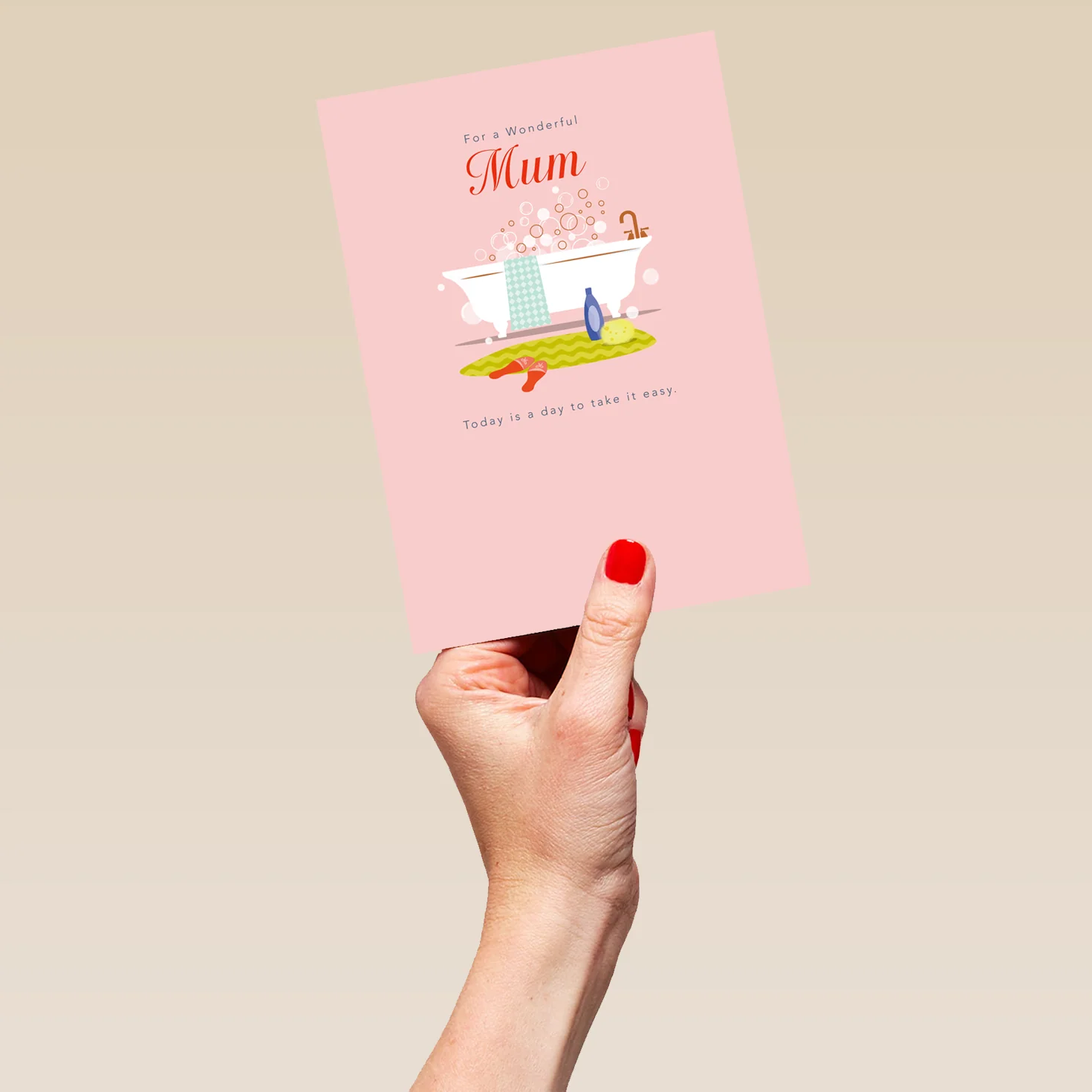 Personalised Bubble Bath Mother's Day Card For Mum - Image 5