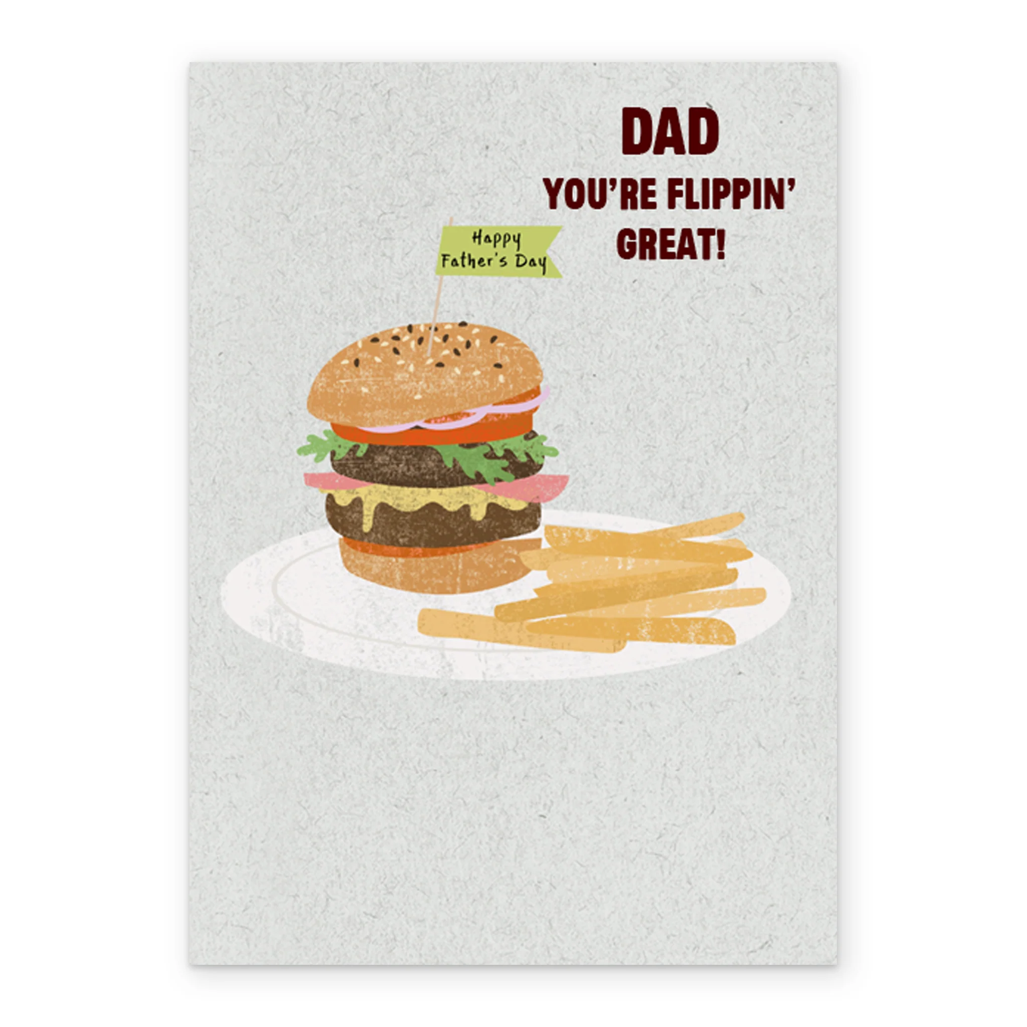 Personalised Burger And Fries Dad Father's Day Card - Image 2