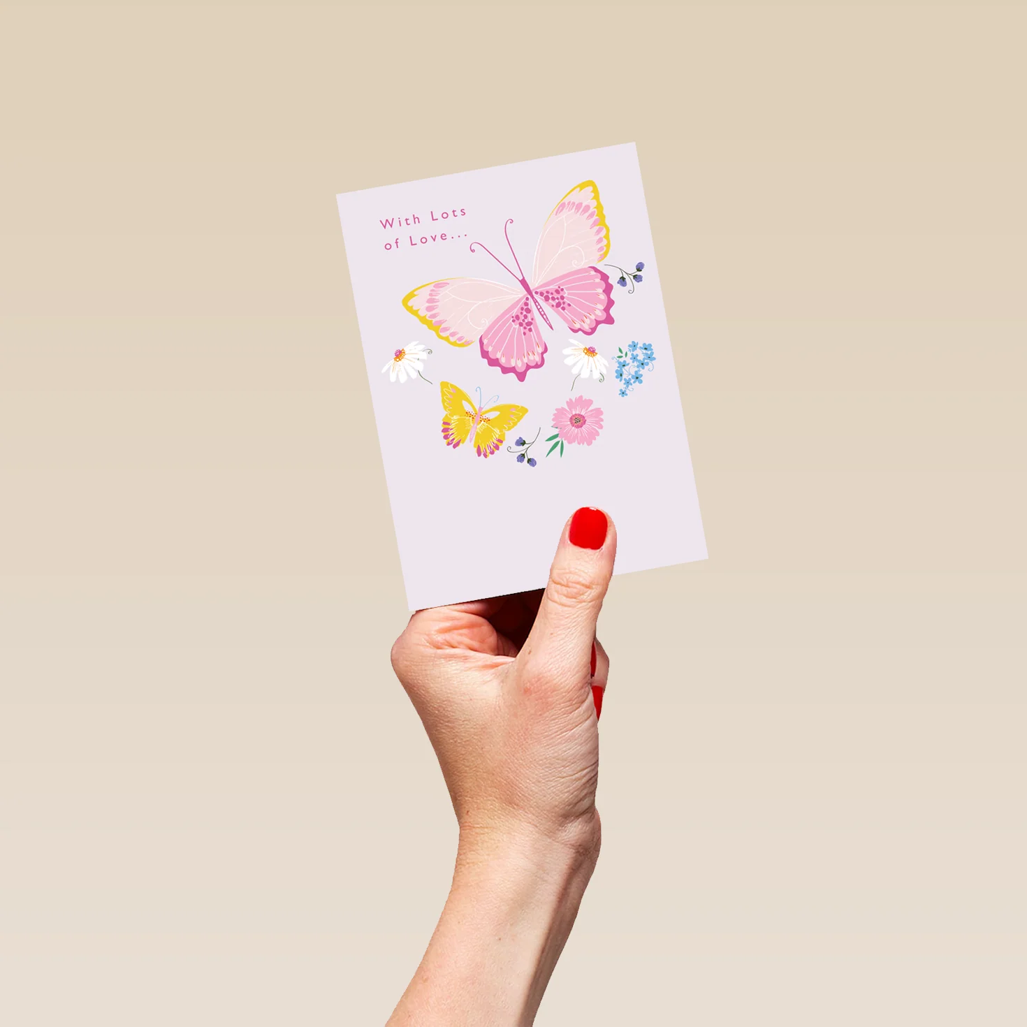 Personalised Butterflies & Flowers Mother's Day Card - Image 4
