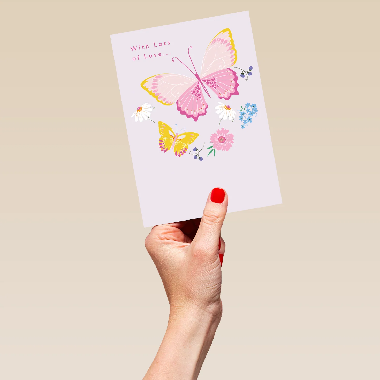 Personalised Butterflies & Flowers Mother's Day Card - Image 5
