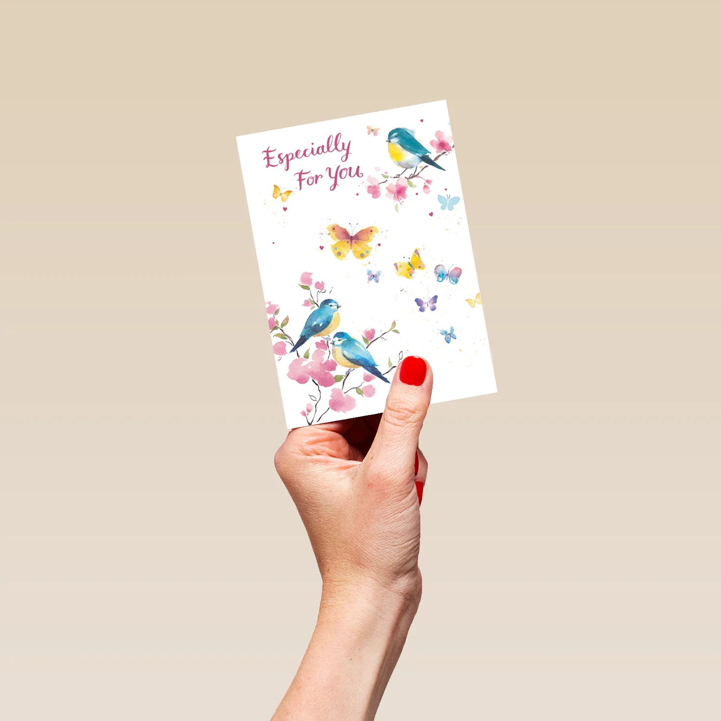Personalised Butterfly & Flower Birthday Card - Image 4