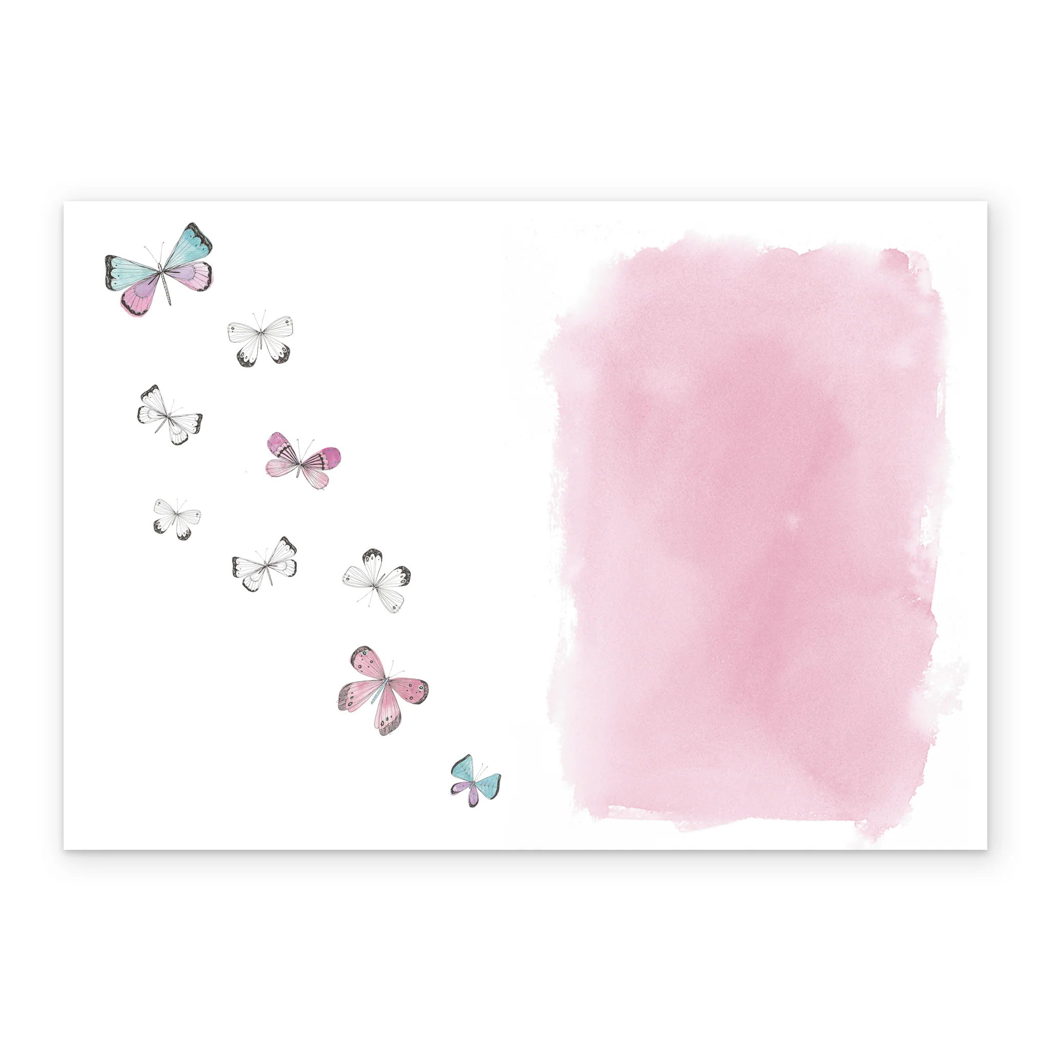 Personalised Butterfly Pattern Mother's Day Photo Upload Card - Image 3