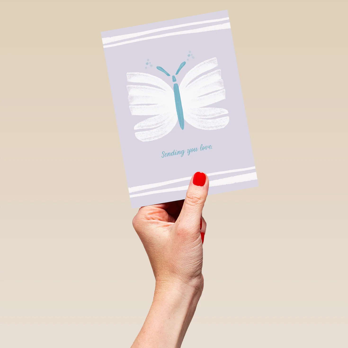 Personalised Butterfly Print Sympathy Card - Image 5