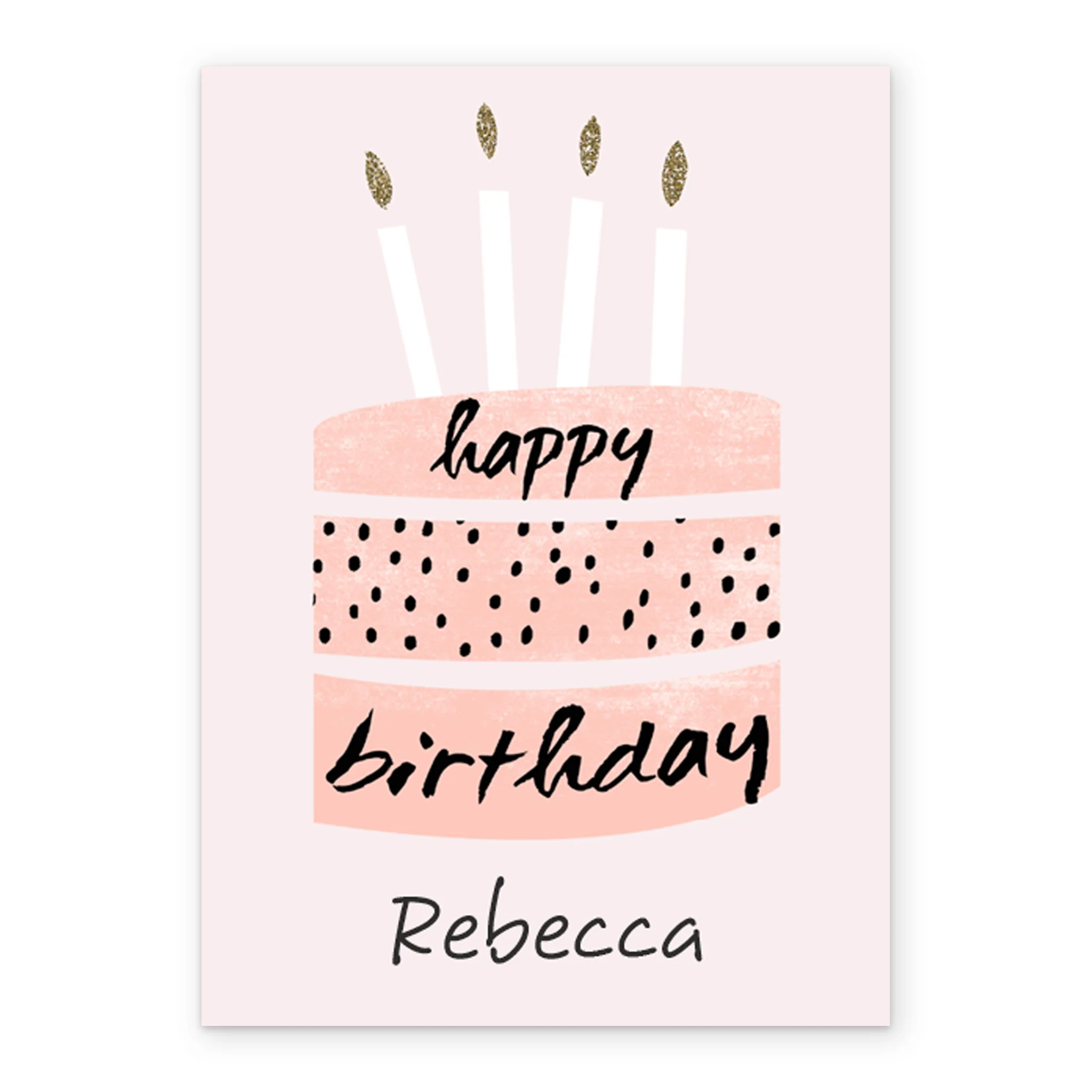 Personalised Cake & Candles Birthday Card - Image 2