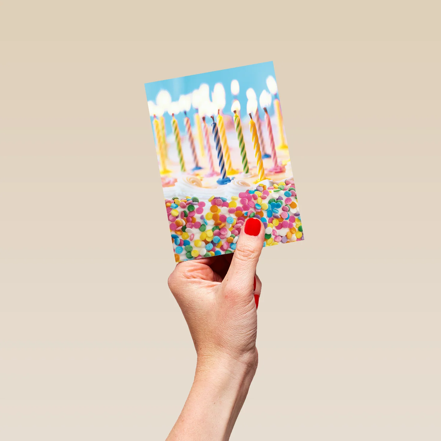 Personalised Cake On Candles Card - Image 4