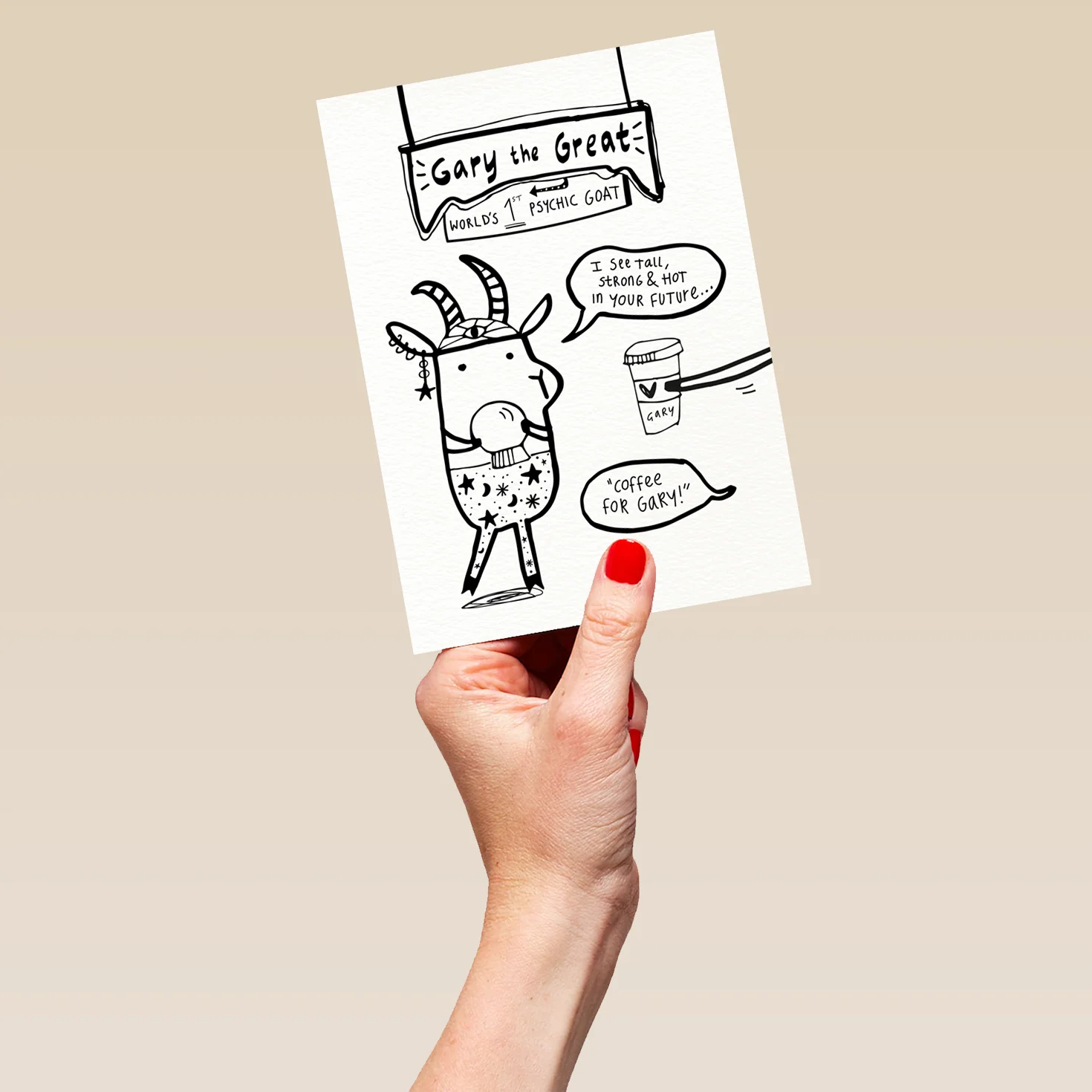 Personalised Cartoon Style 'Gary The Great' Birthday Card - Image 5