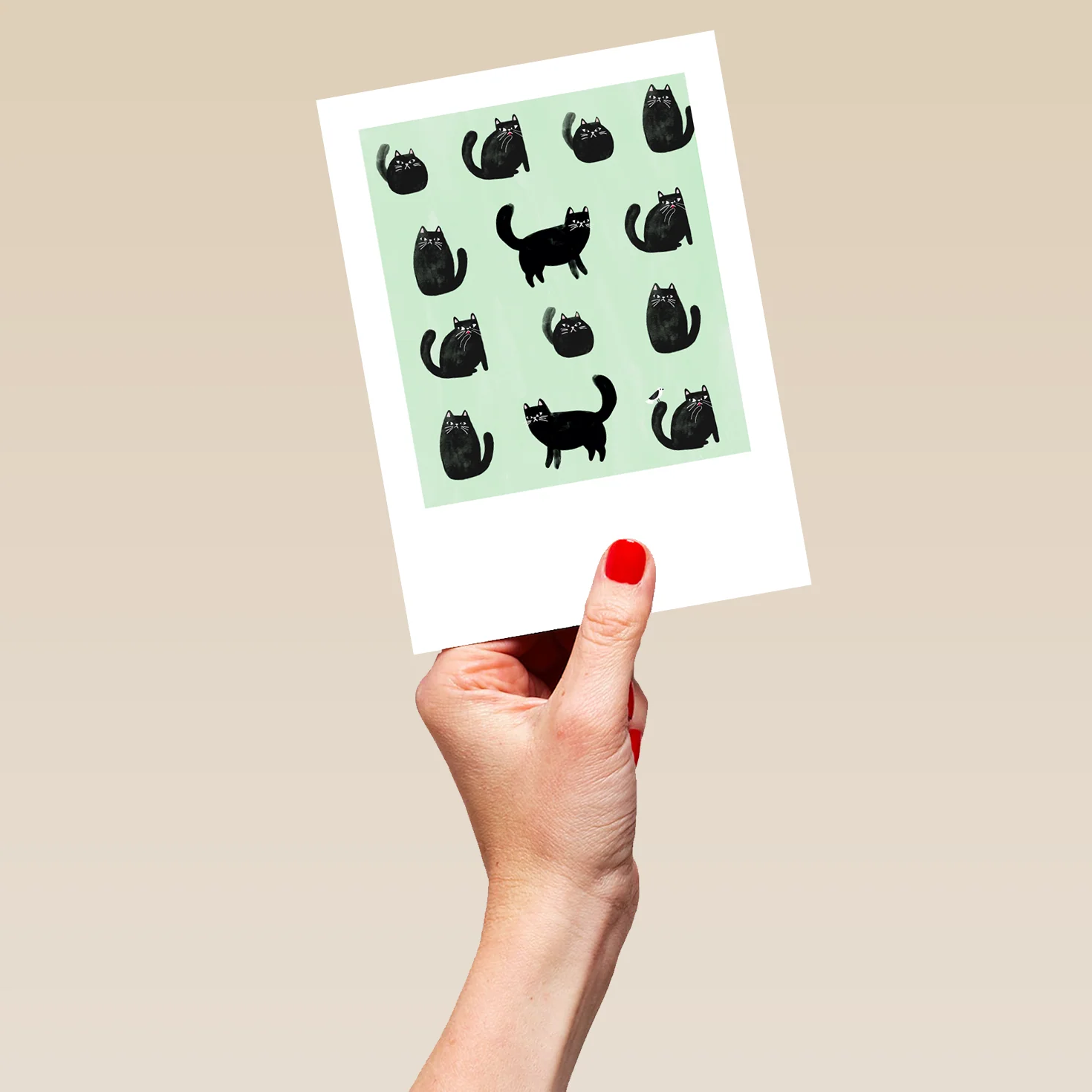 Personalised Cat Pattern Card - Image 5