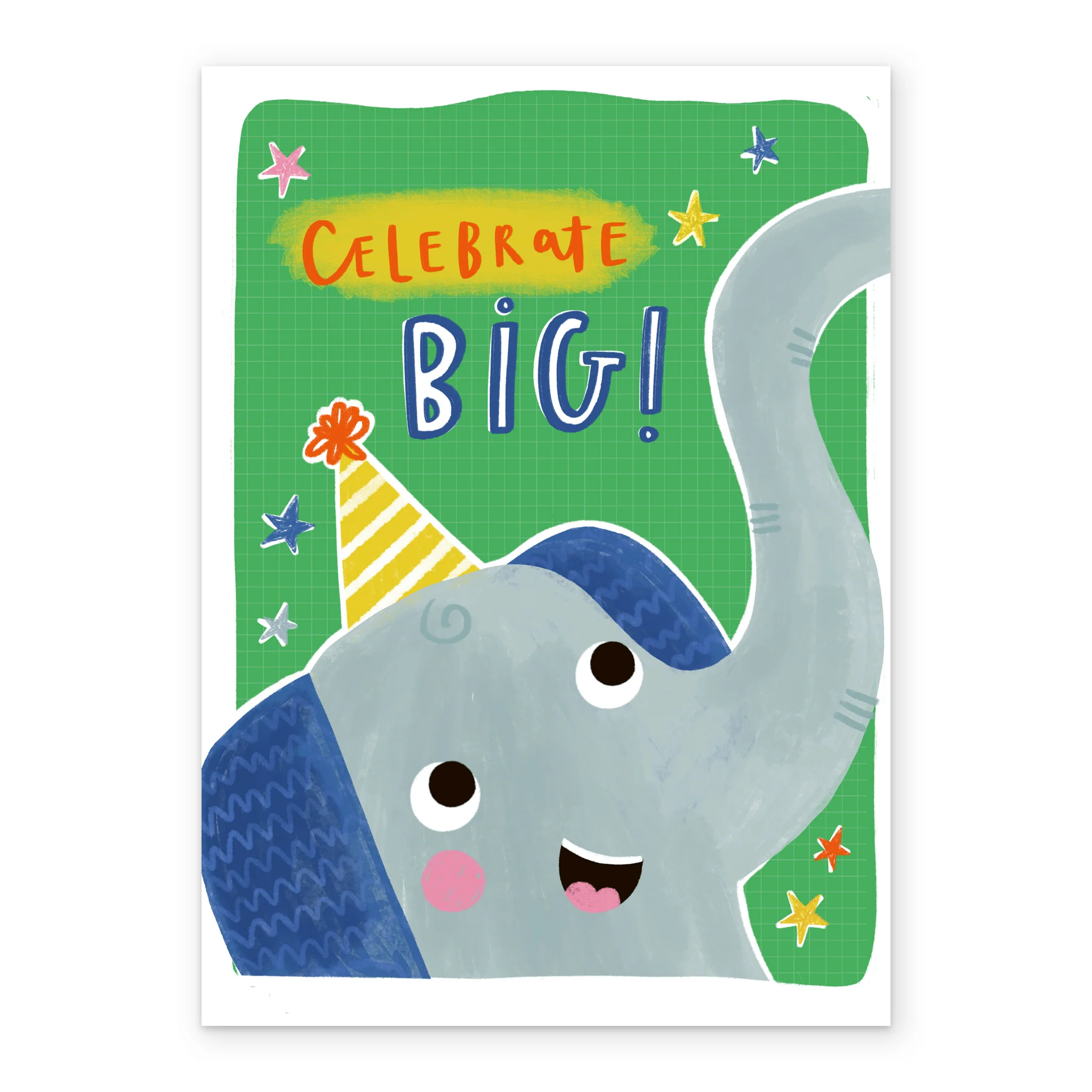 Personalised Celebrate Big Elephant Kids Birthday Card - Image 2
