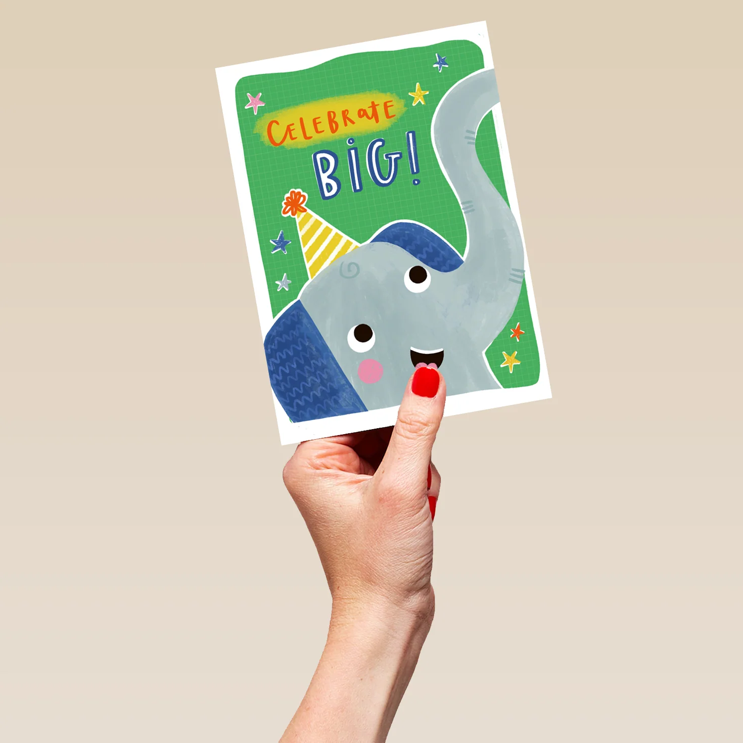 Personalised Celebrate Big Elephant Kids Birthday Card - Image 5