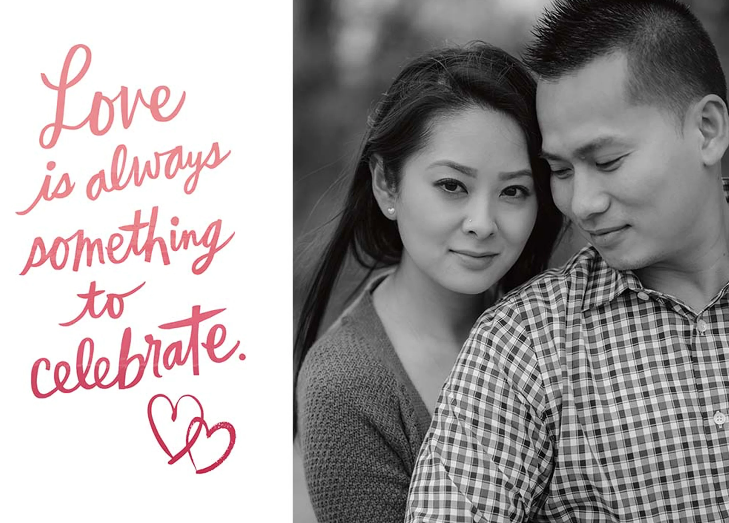 Personalised Celebrate Something Love Photo Card