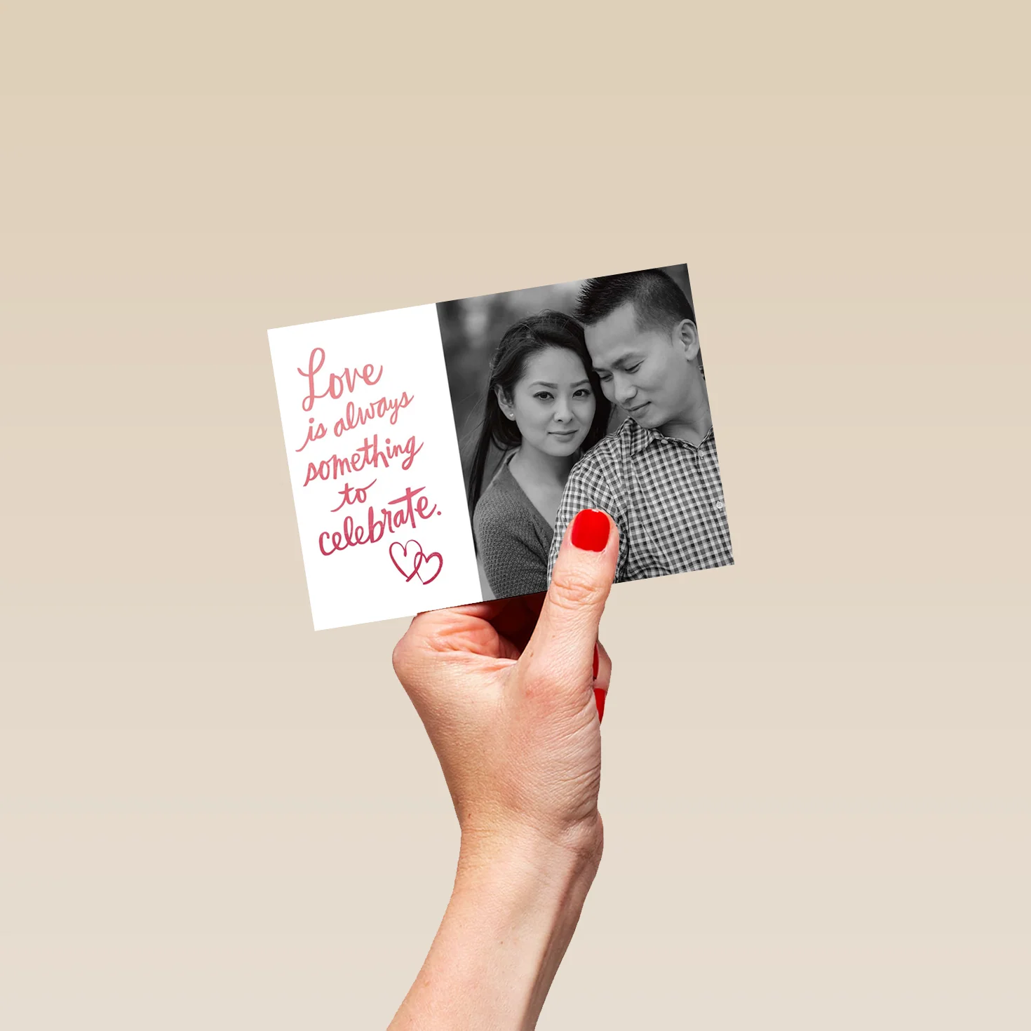 Personalised Celebrate Something Love Photo Card - Image 4