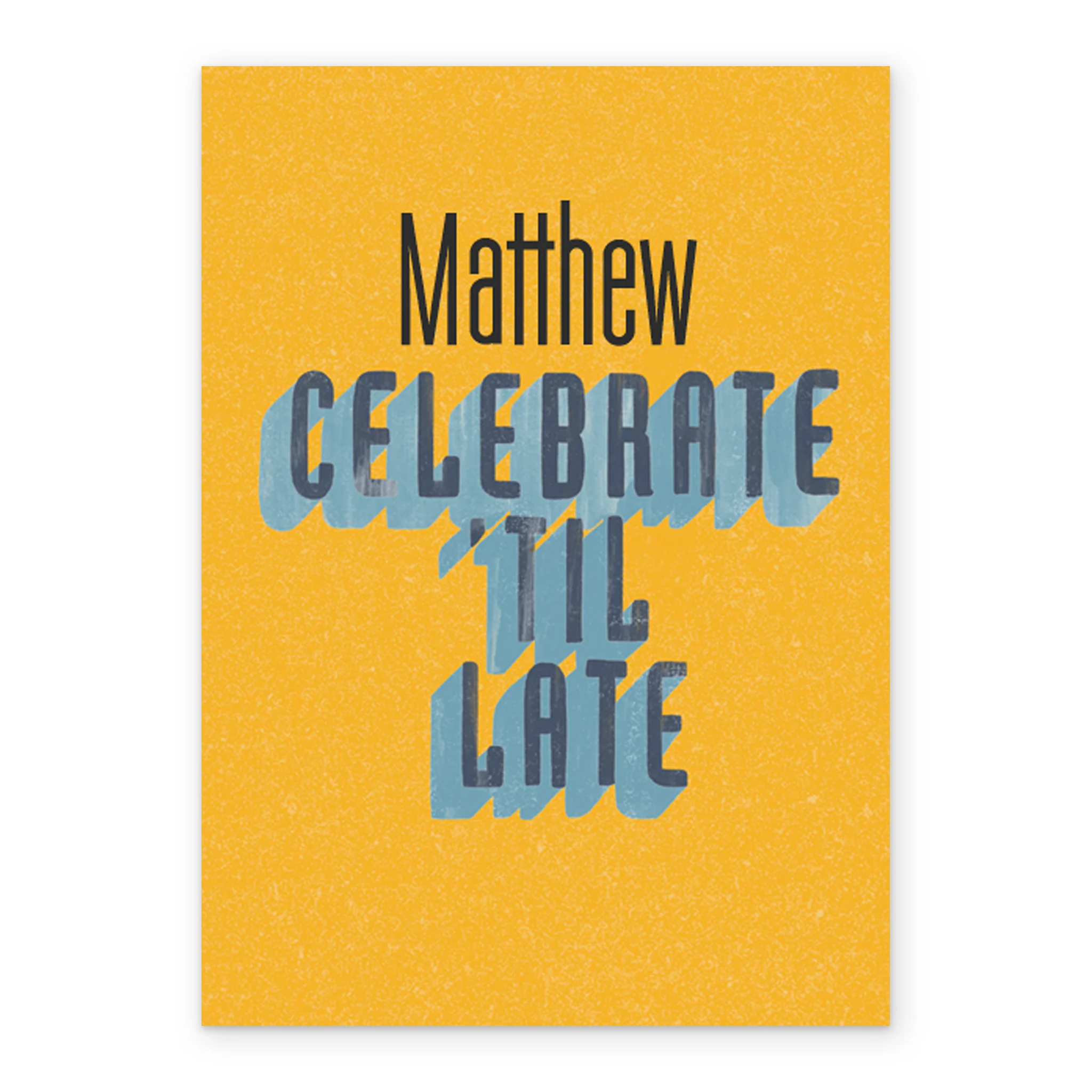 Personalised Celebrate 'Til Late Editable Birthday Card - Image 2