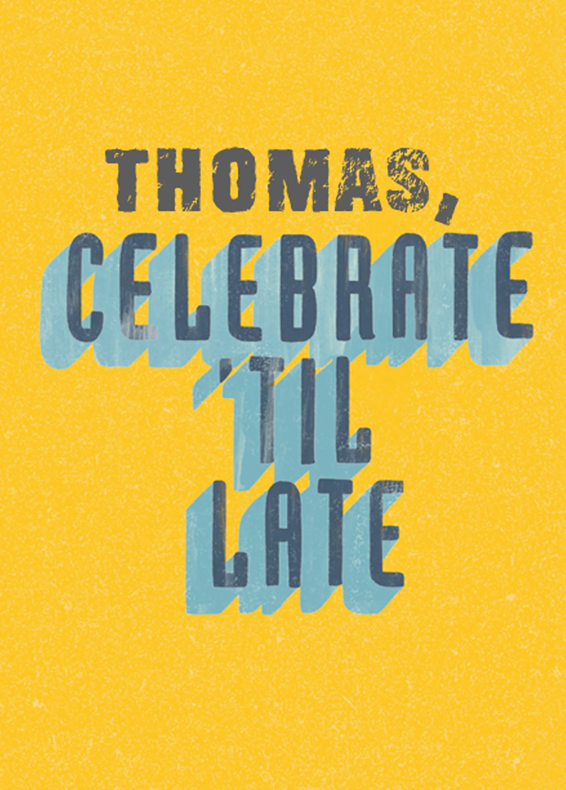 Personalised Celebrate 'Til Late Husband Card