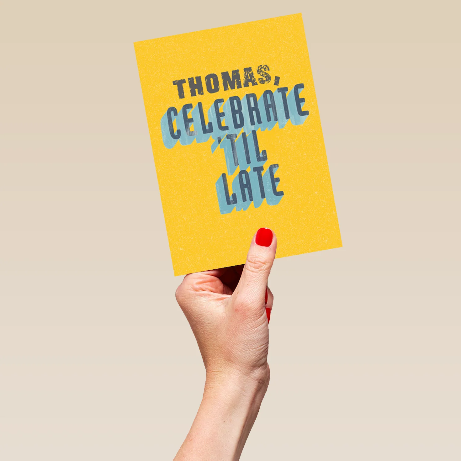Personalised Celebrate 'Til Late Husband Card - Image 5