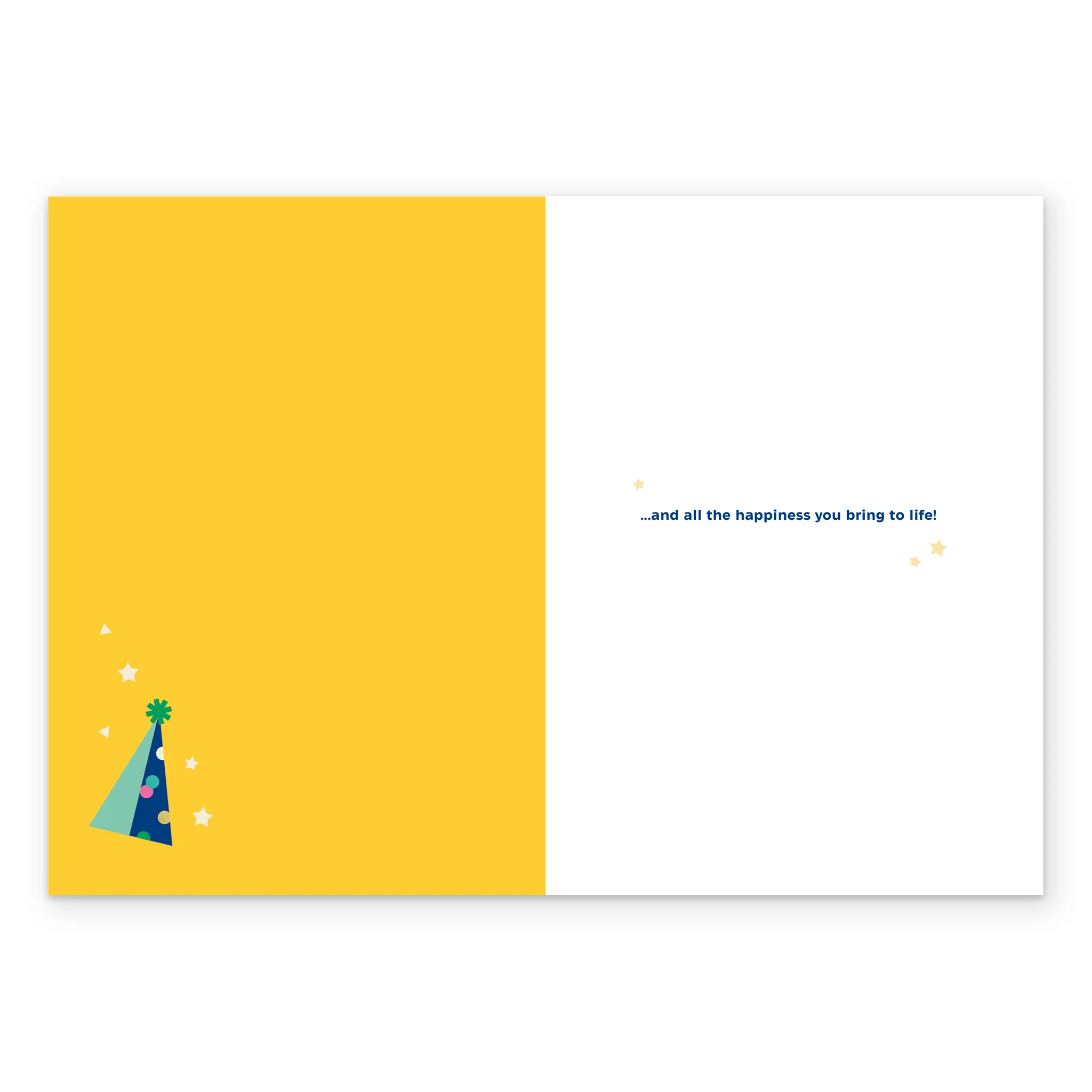 Personalised 'Celebrating You' Party Hat Design Birthday Card - Image 3