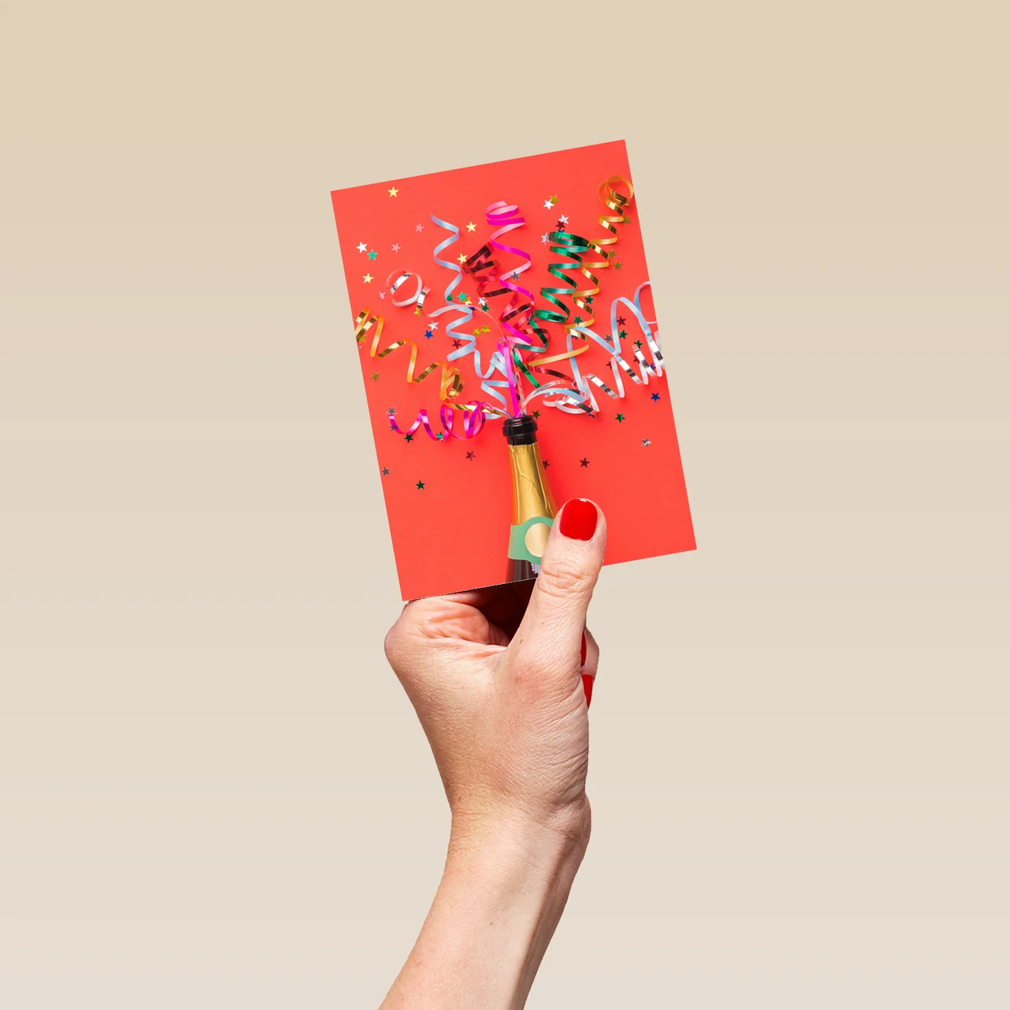 Personalised Celebration Fizz Pop Bottle Card - Image 4