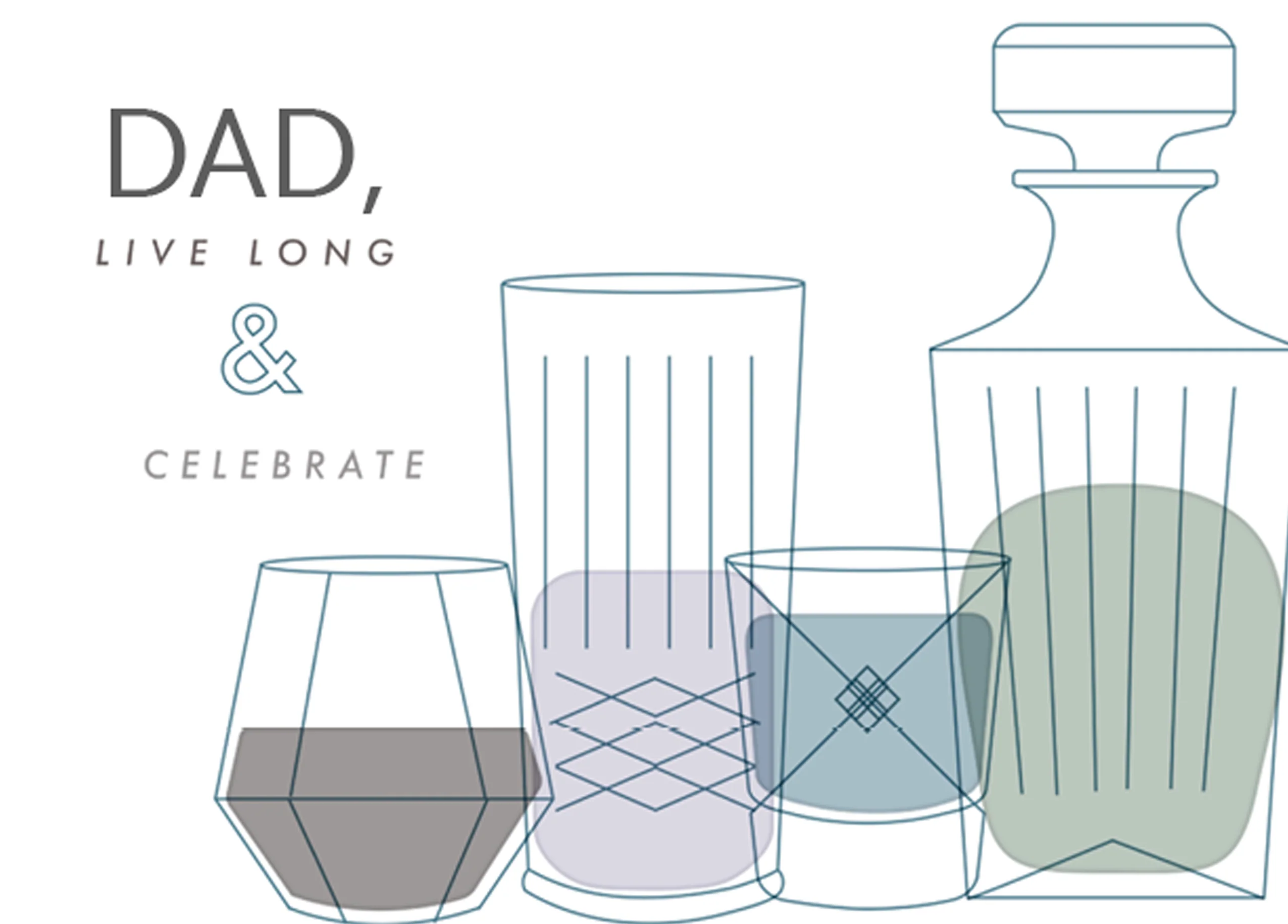 Personalised Celebratory Drinks Birthday Card For Dad