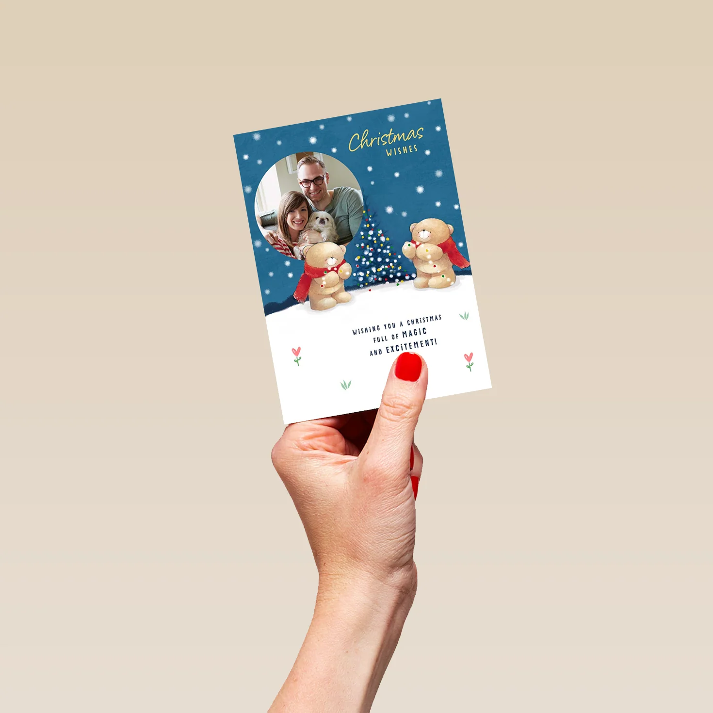 Personalised Charming Forever Friends Photo Christmas Card - Image 4