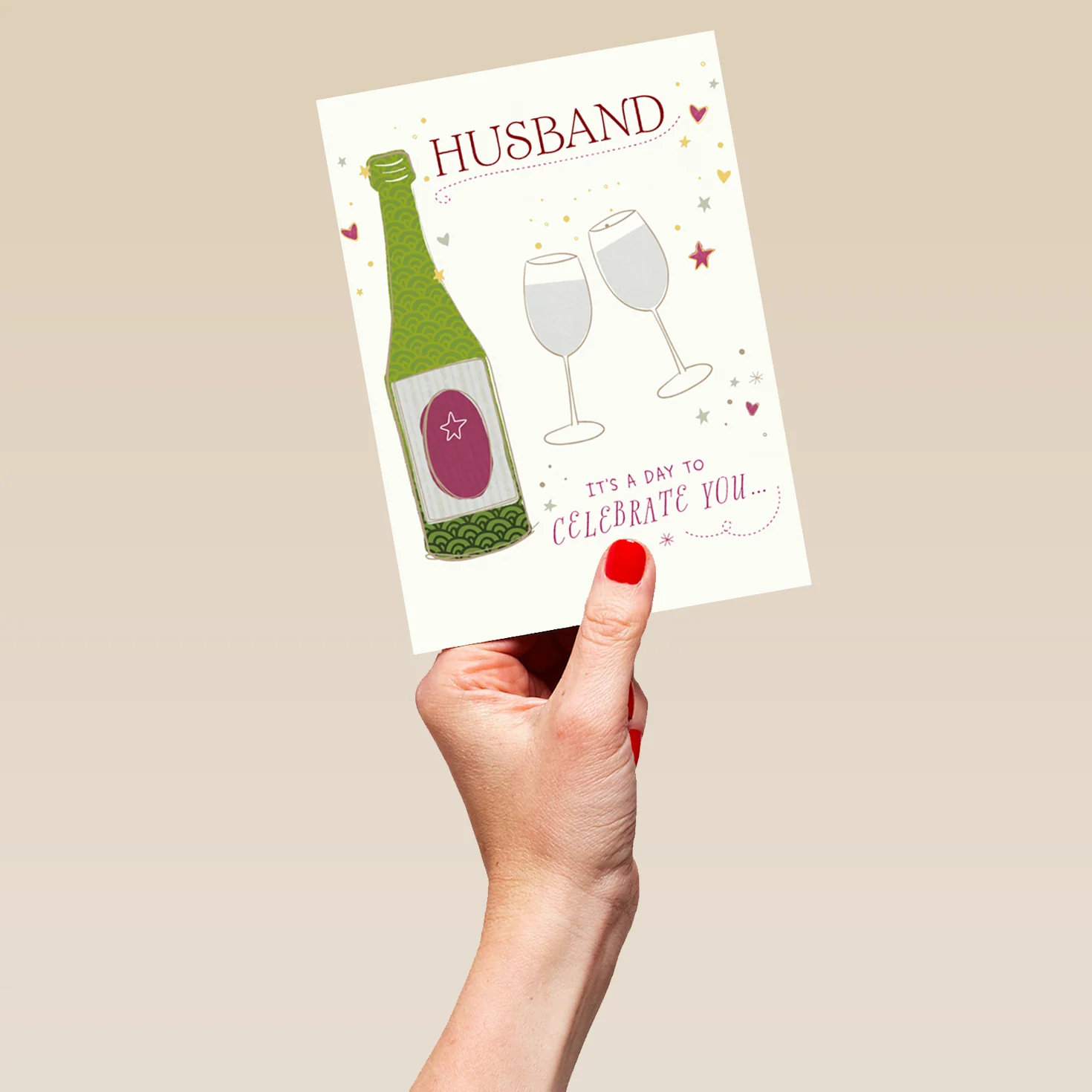 Personalised Cheers Husband Birthday Card - Image 5