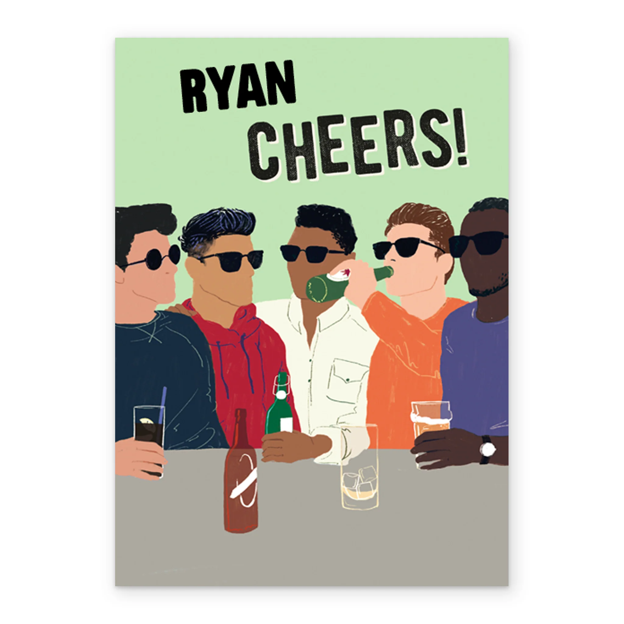 Personalised Cheers Son Beer Friends Card - Image 2