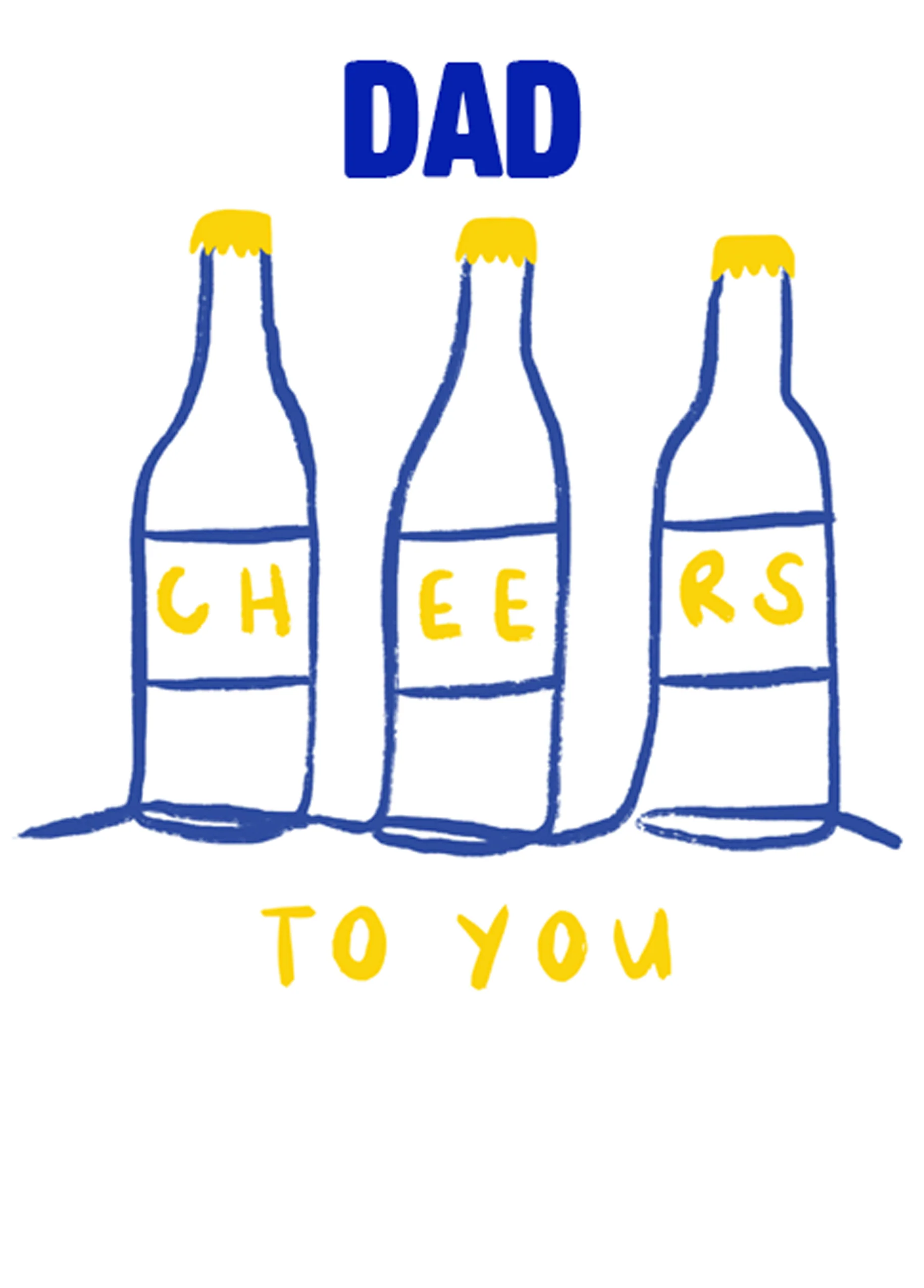 Personalised Cheers To You Father's Day Card