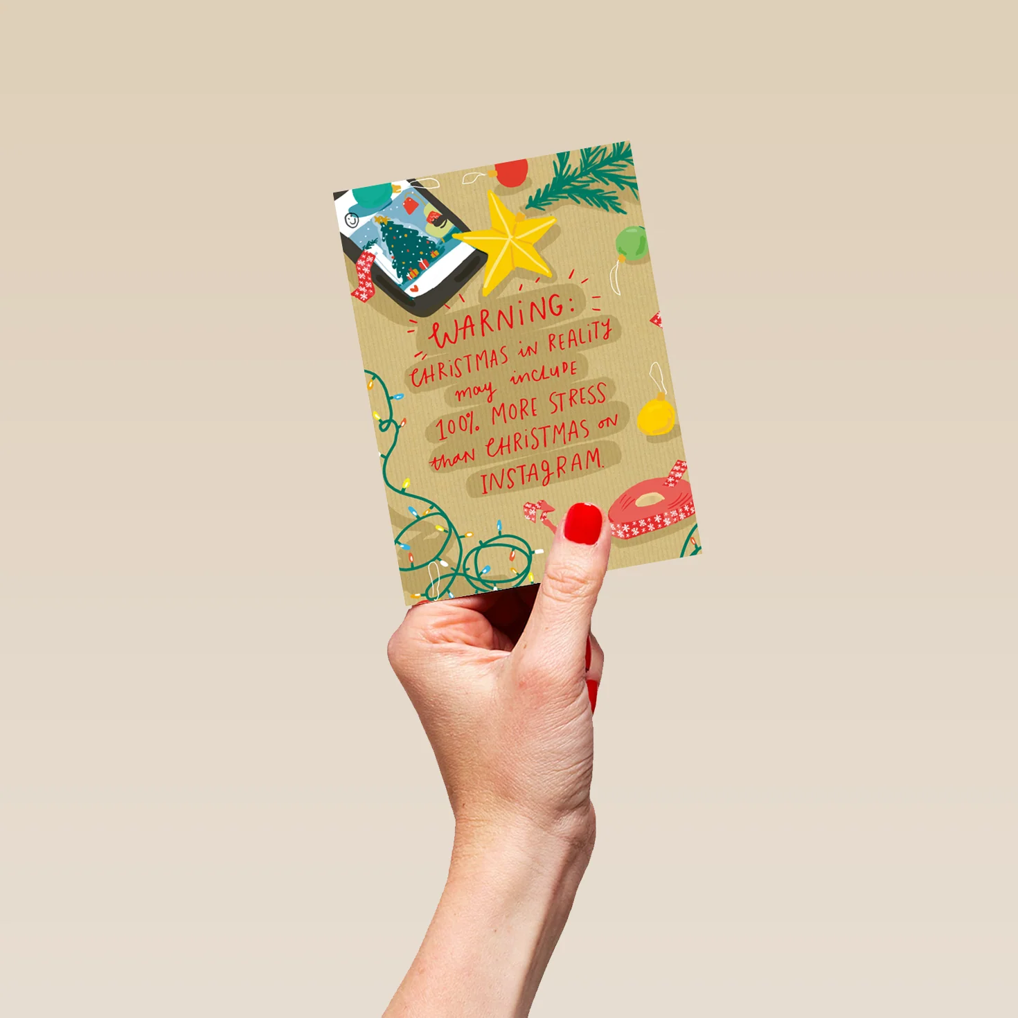 Personalised Christmas In Reality Christmas Card - Image 4