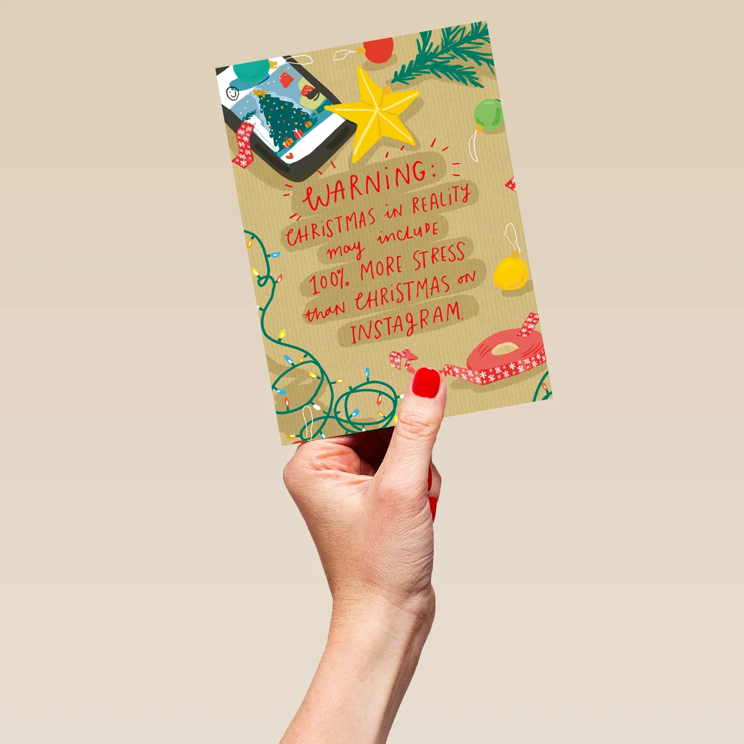 Personalised Christmas In Reality Christmas Card - Image 5